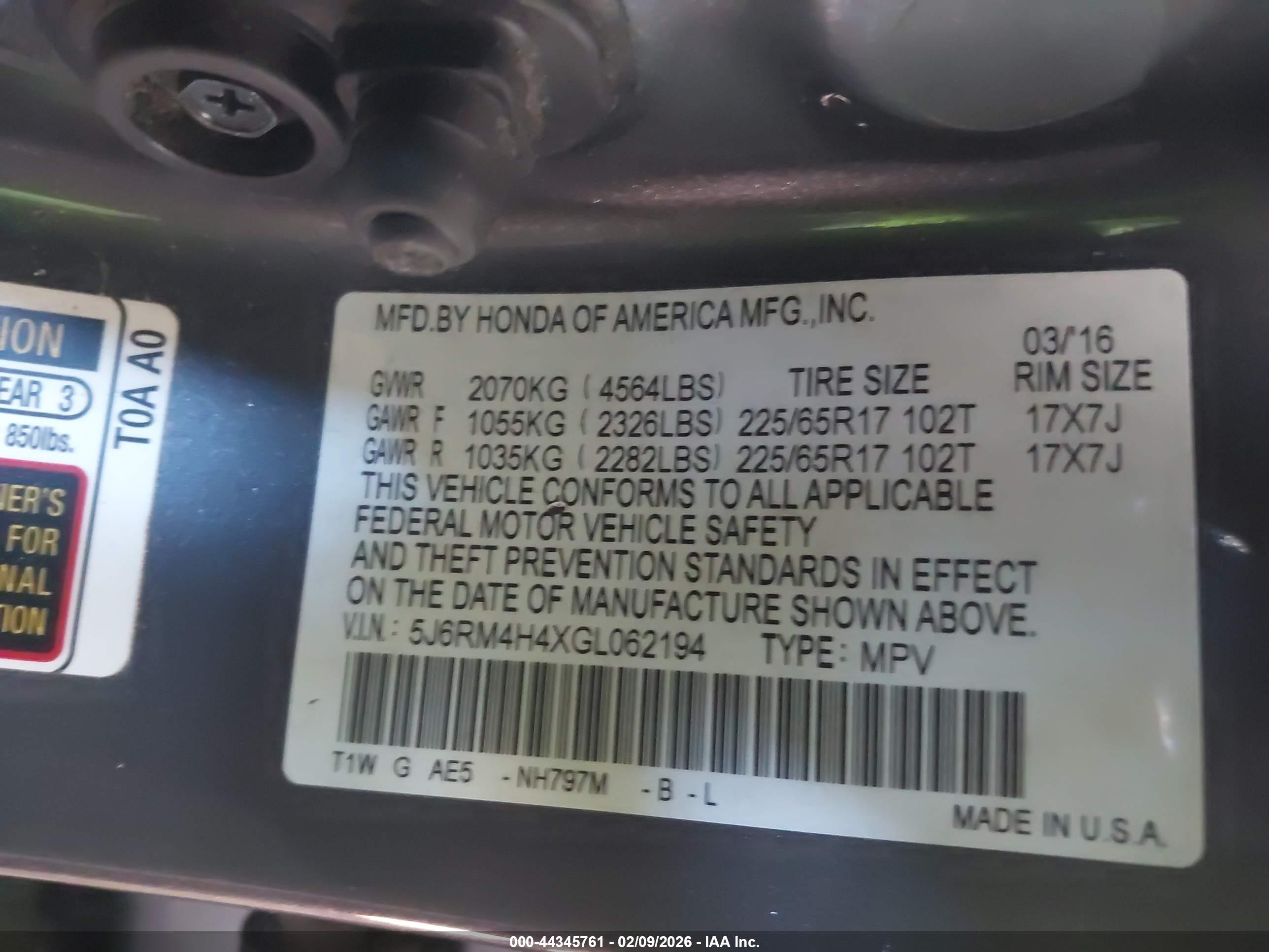 HONDA CR-V image 9