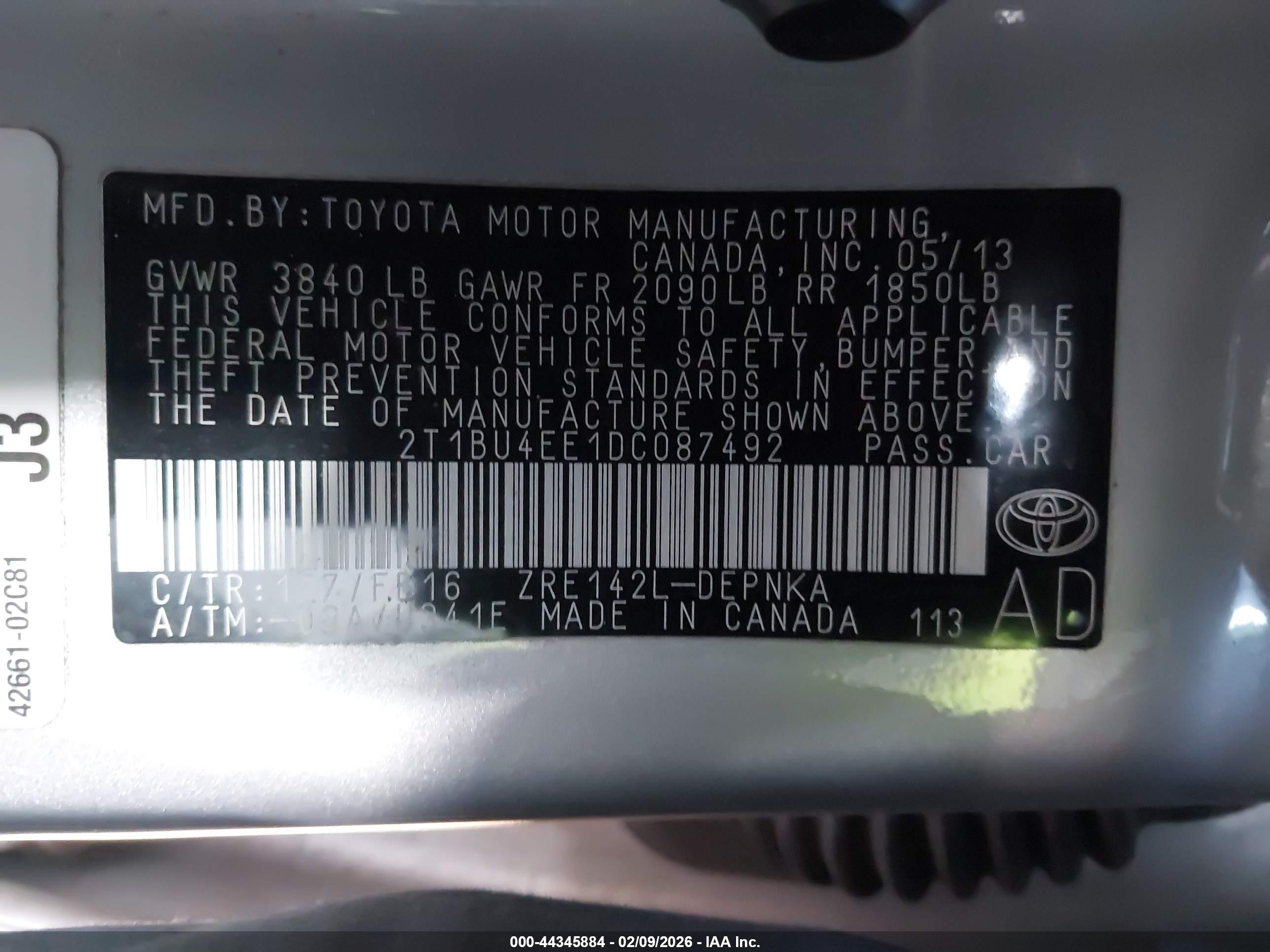 TOYOTA COROLLA image 9