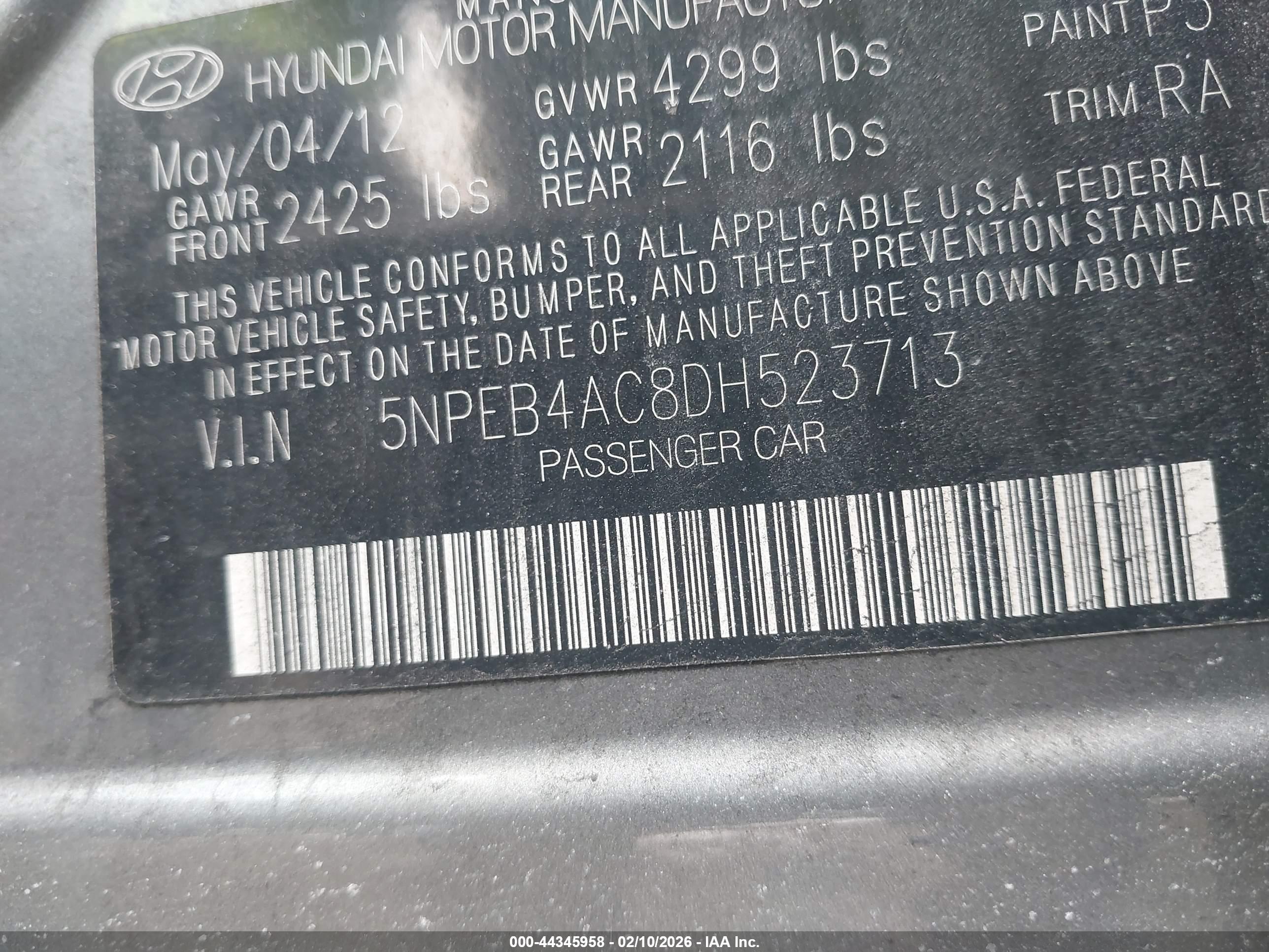 HYUNDAI SONATA image 9