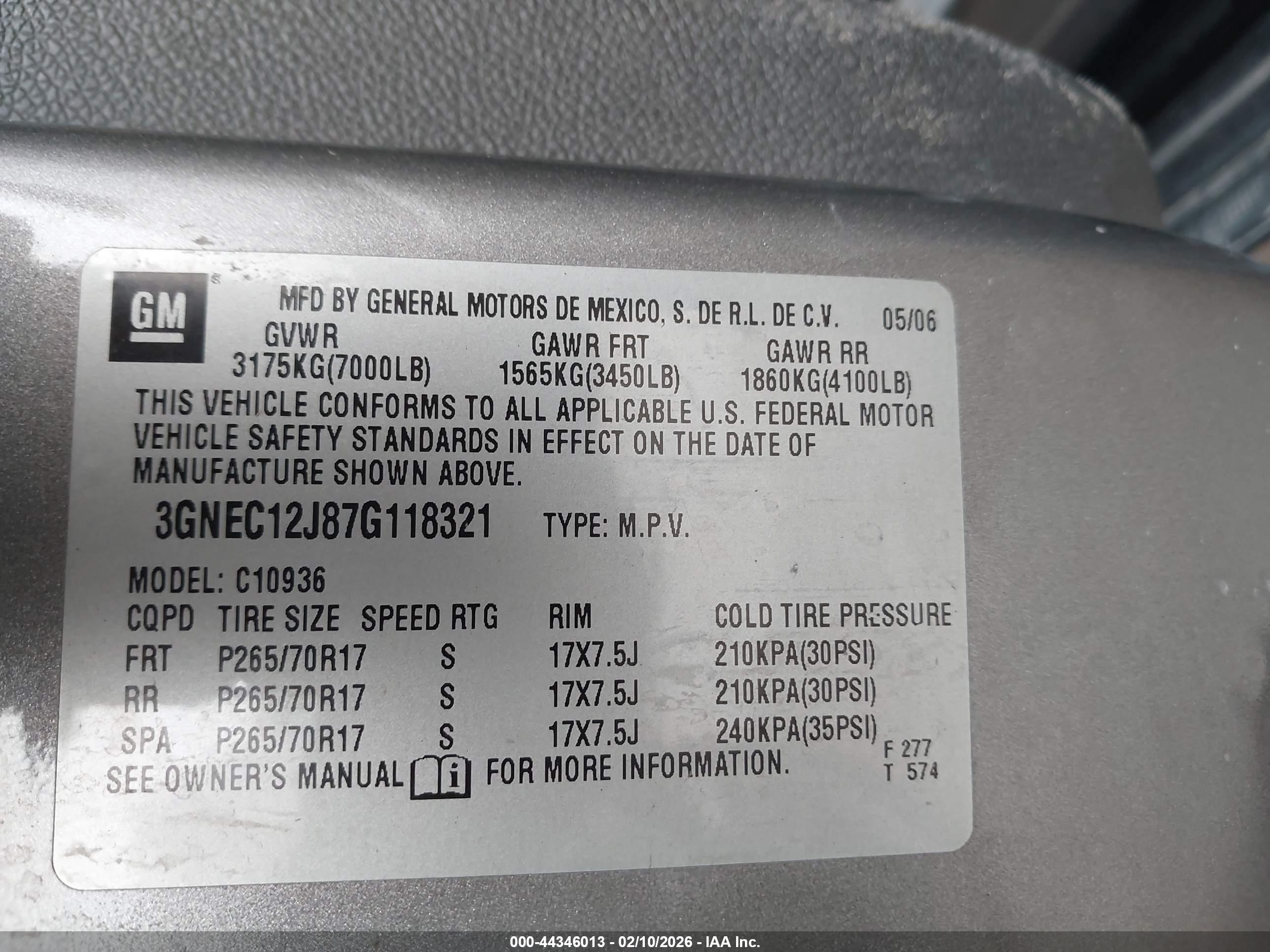CHEVROLET AVALANCHE image 9