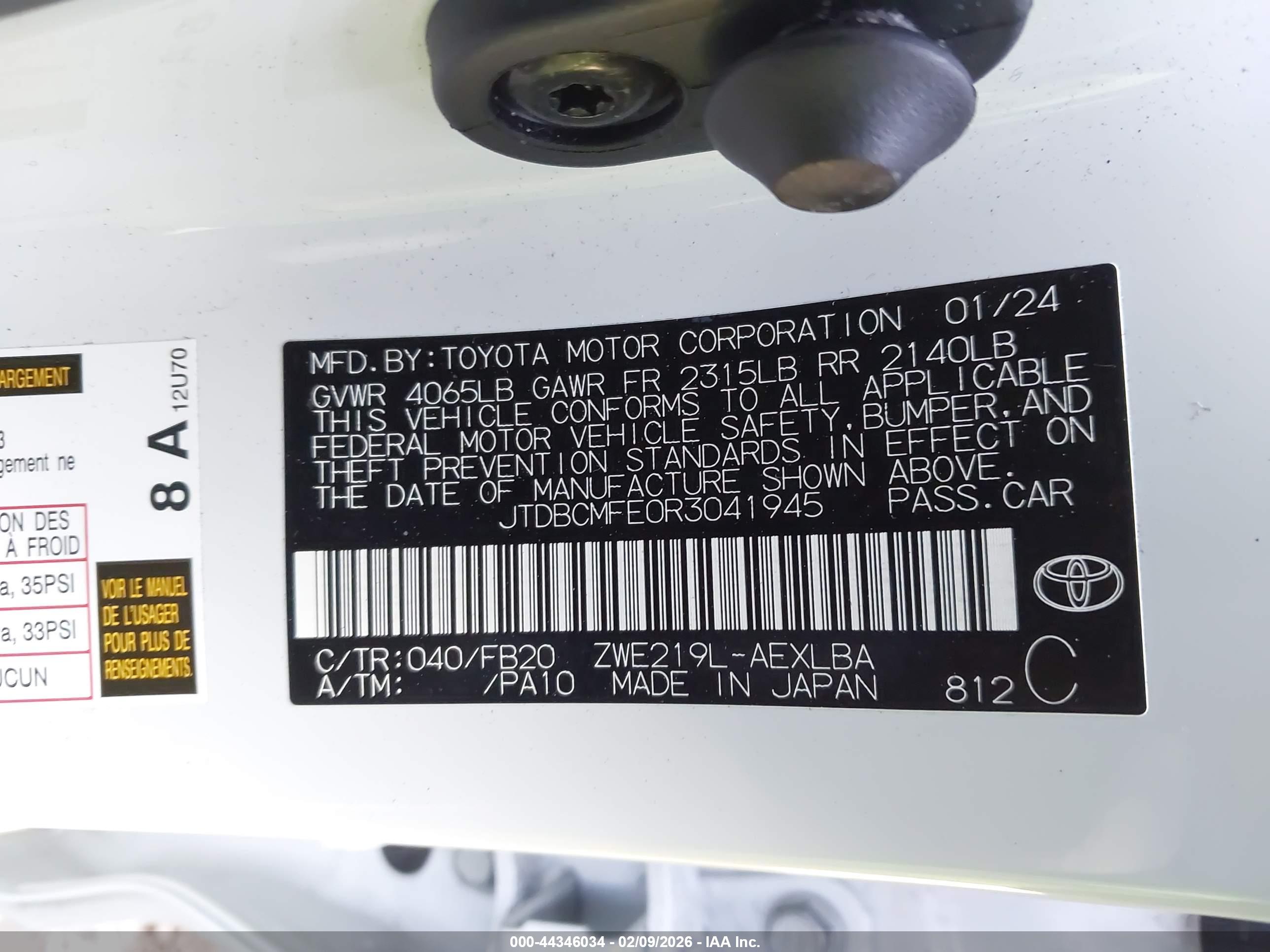 TOYOTA COROLLA image 9