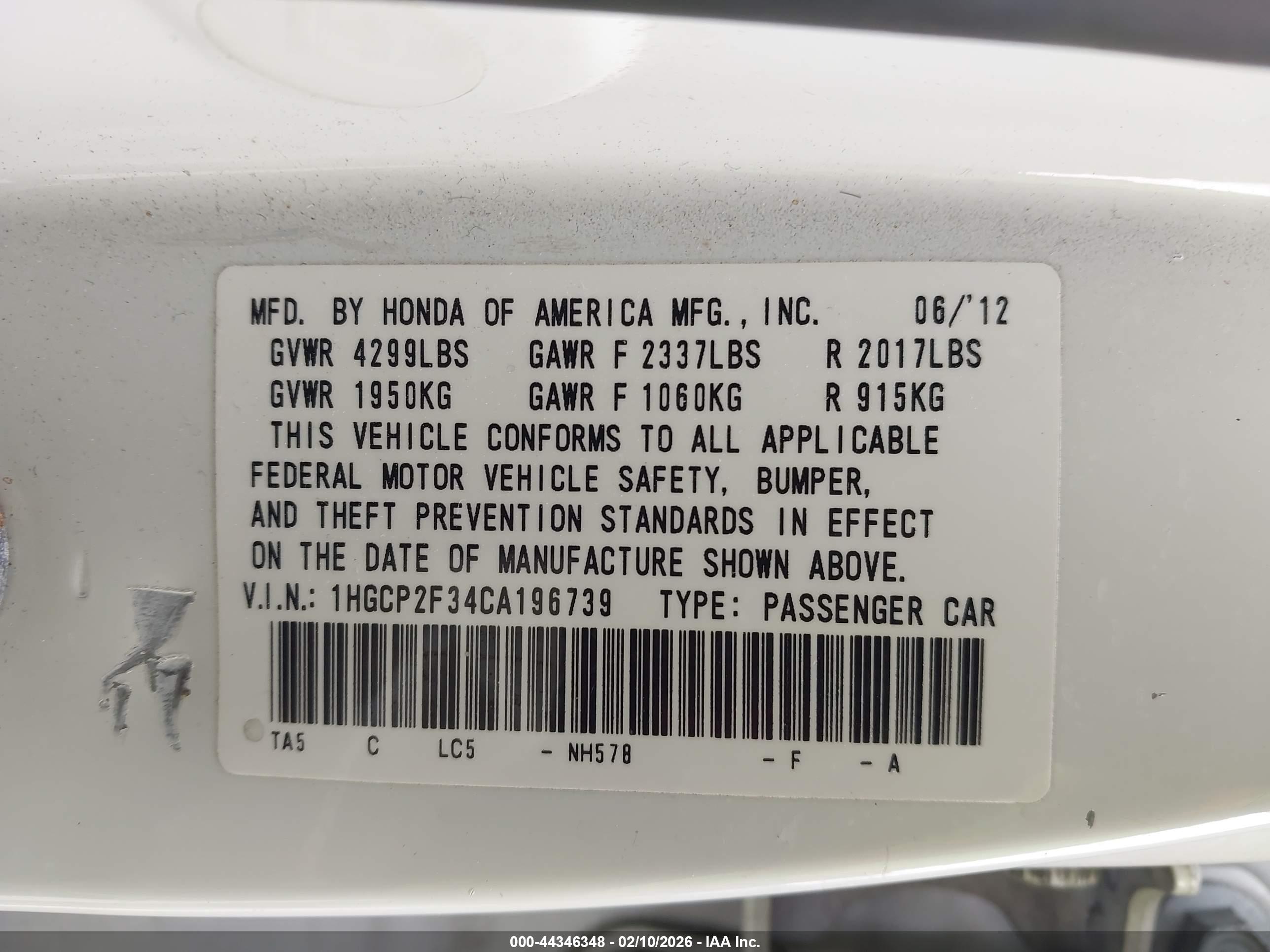 HONDA ACCORD image 9