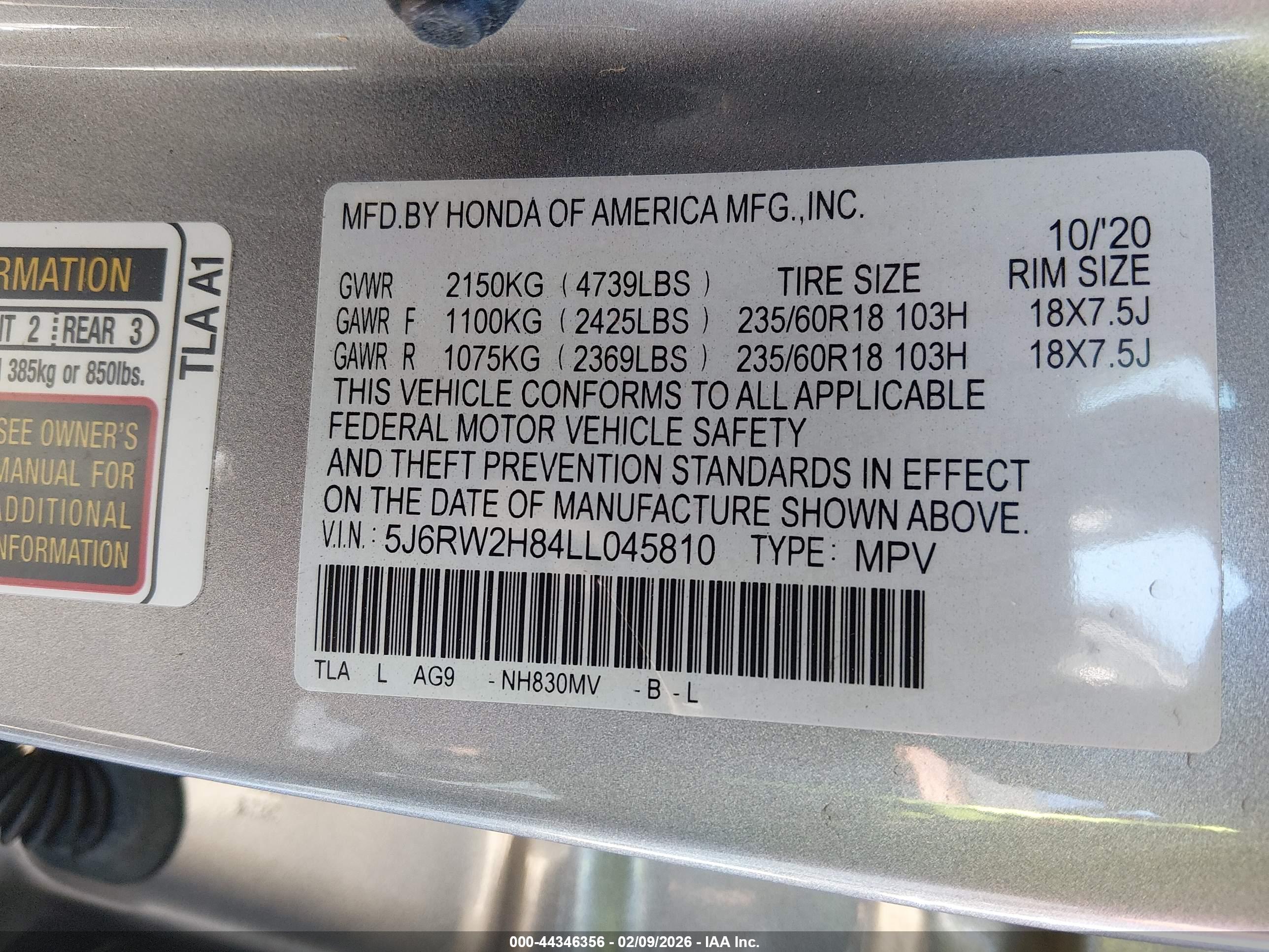 HONDA CR-V image 9