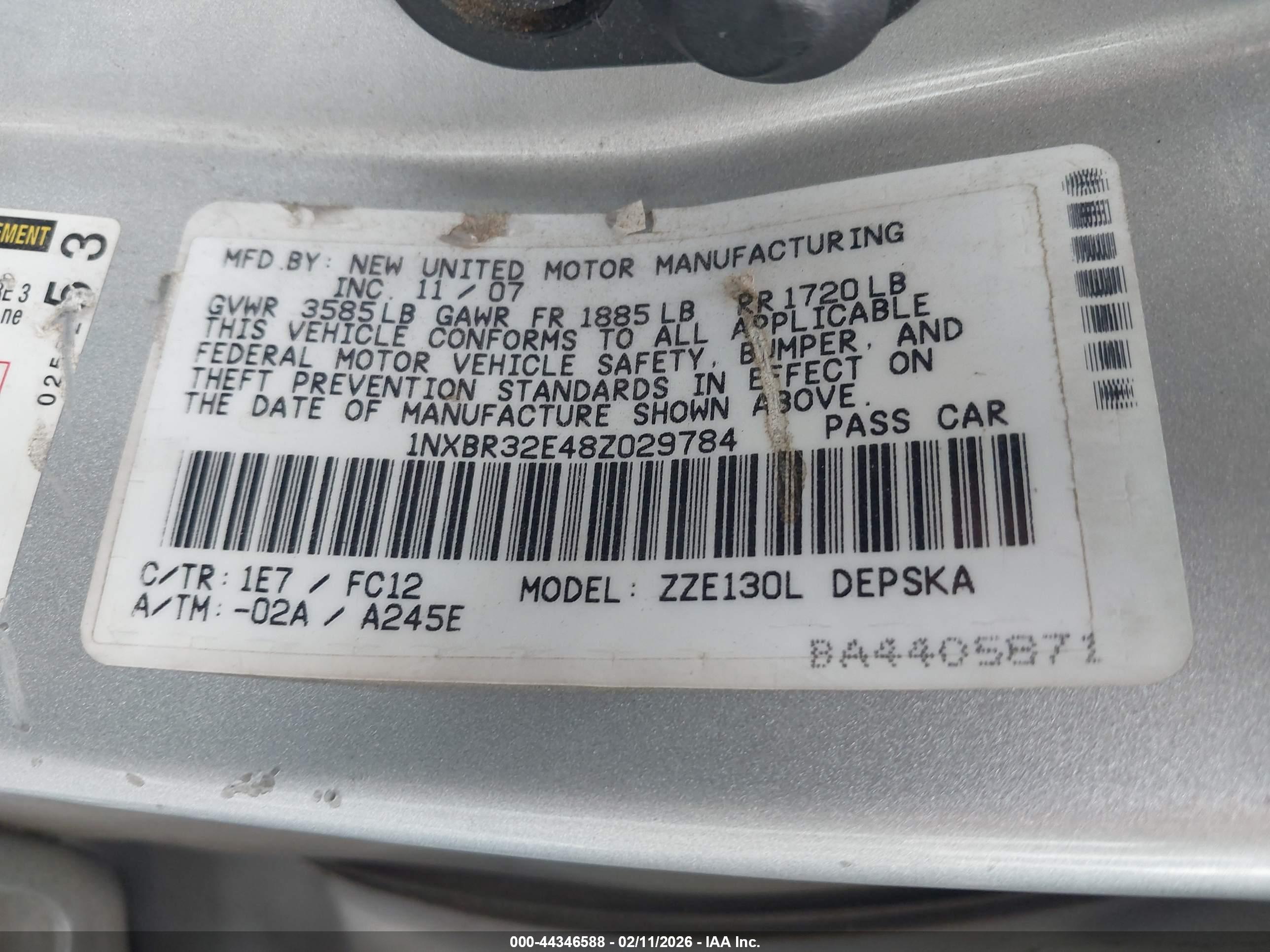 TOYOTA COROLLA image 9