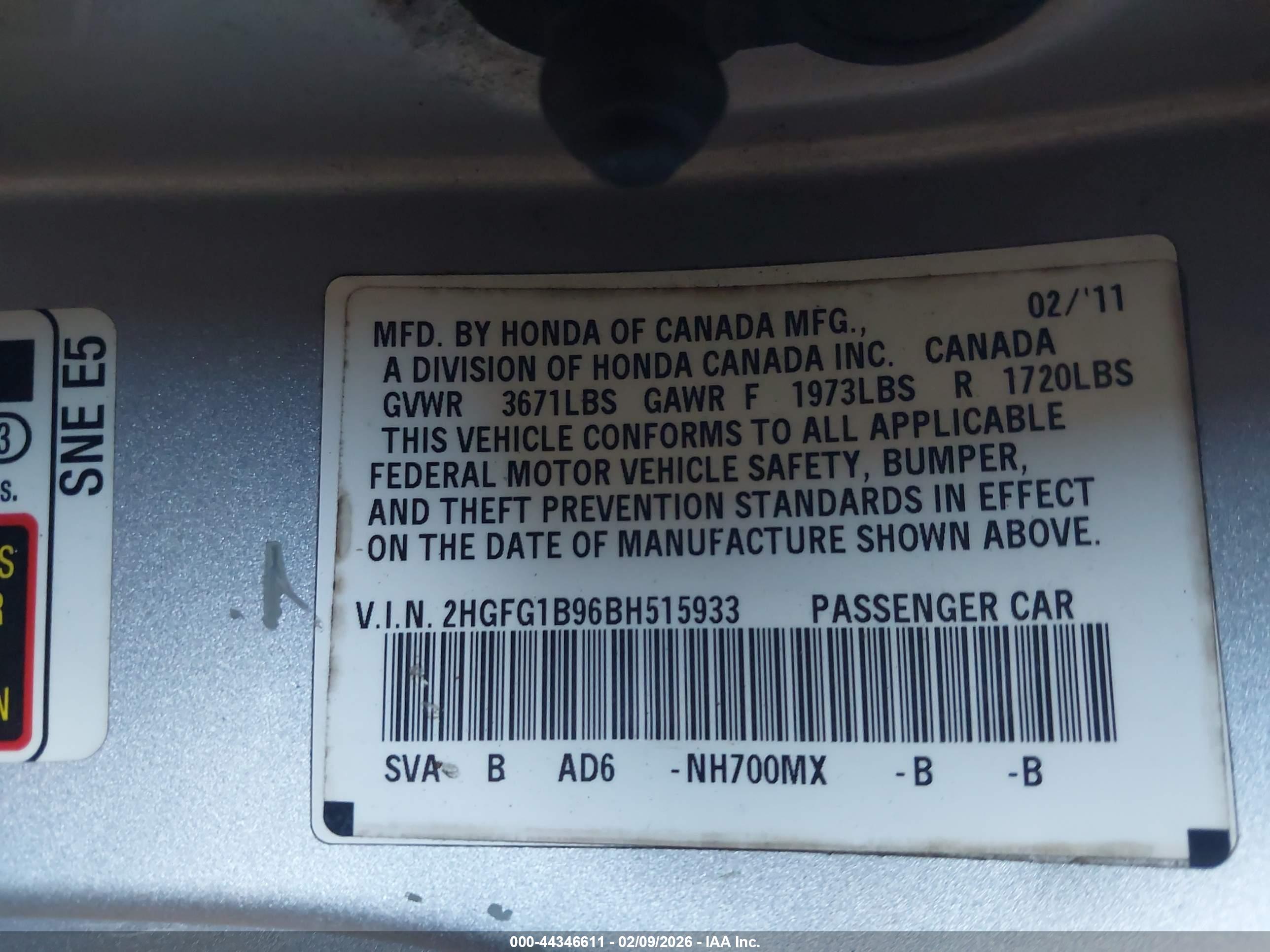 HONDA CIVIC image 9