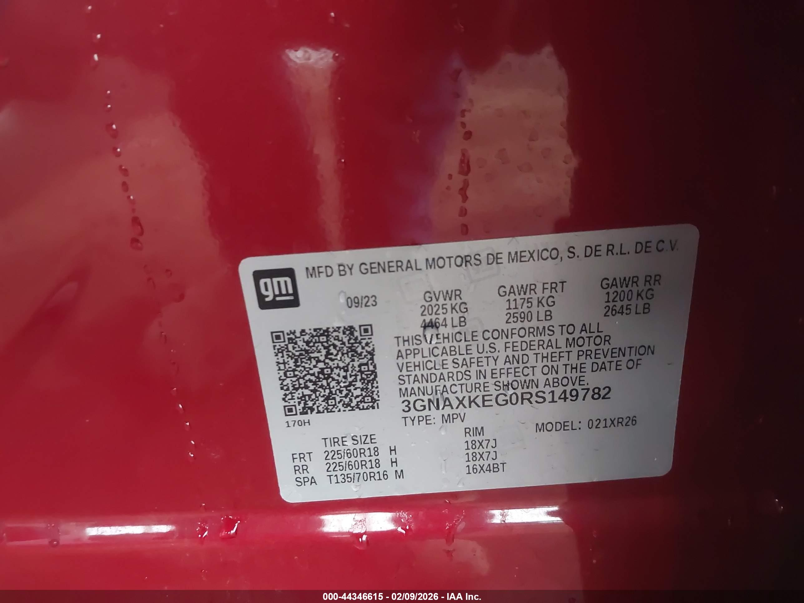 CHEVROLET EQUINOX image 9