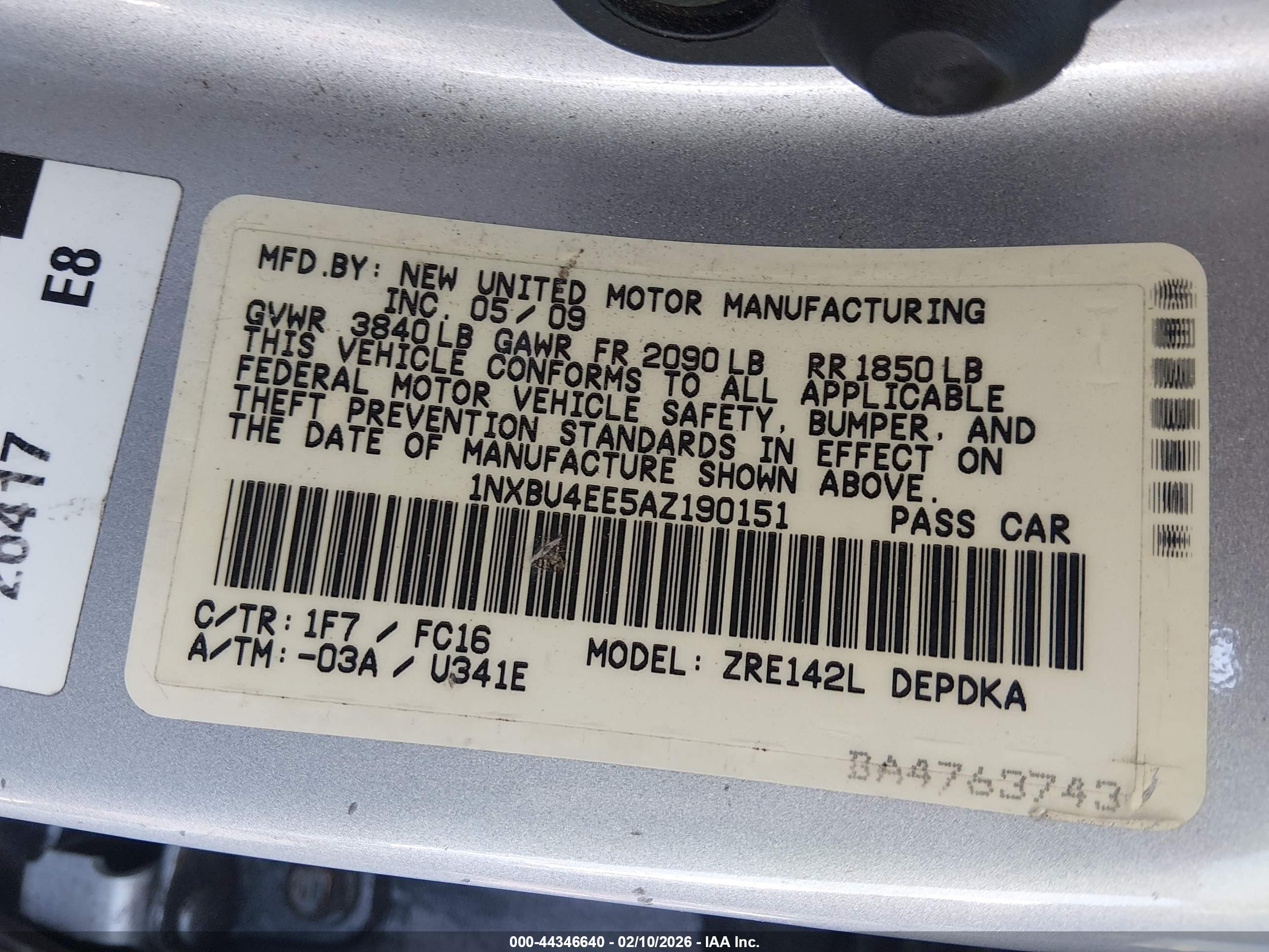 TOYOTA COROLLA image 9