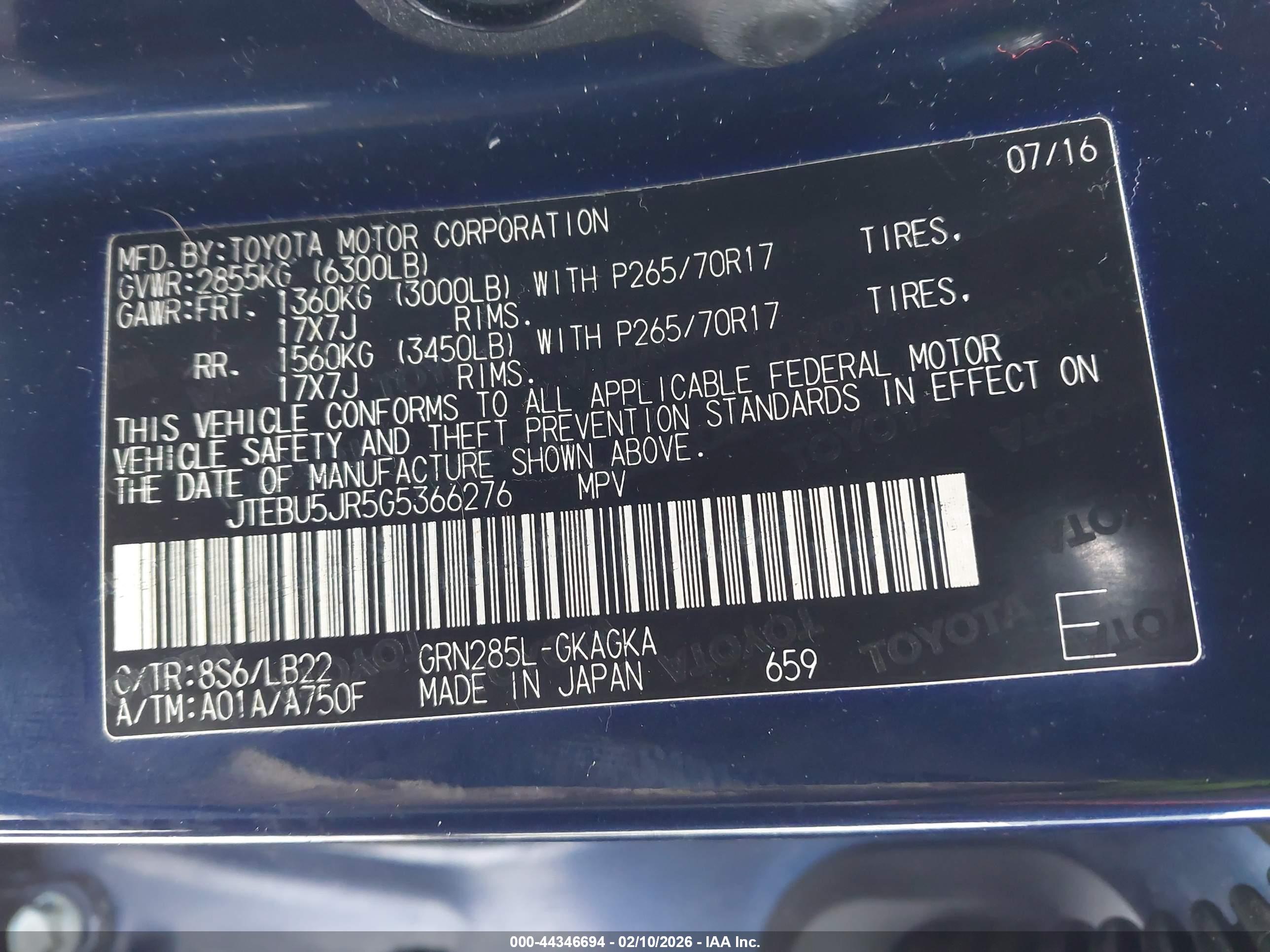 TOYOTA 4RUNNER image 9