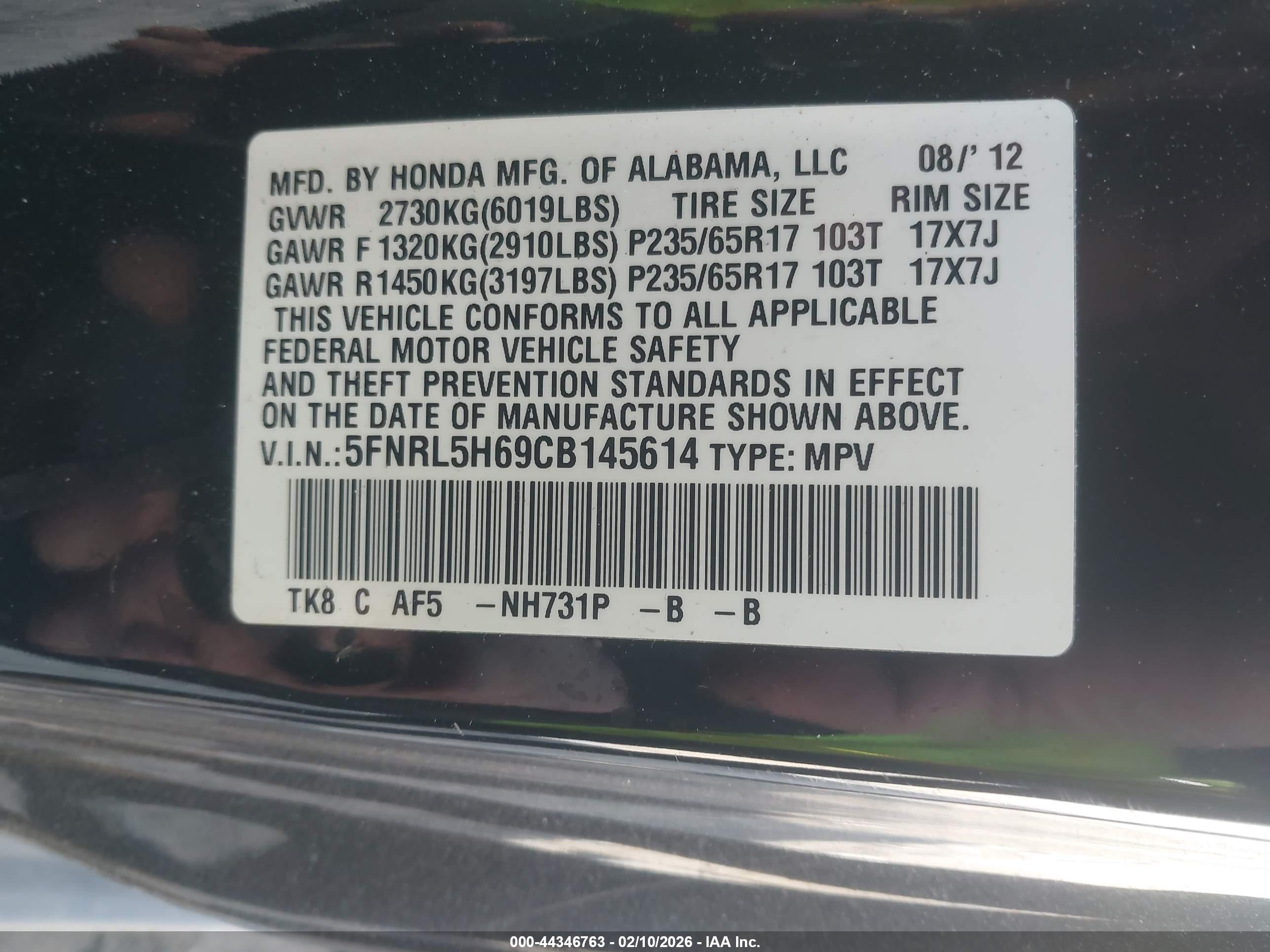 HONDA ODYSSEY image 9