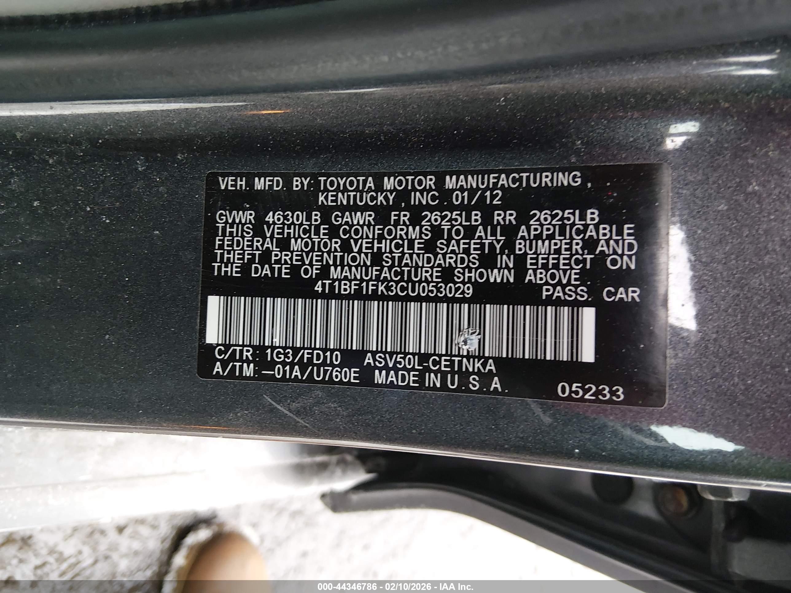 TOYOTA CAMRY image 9