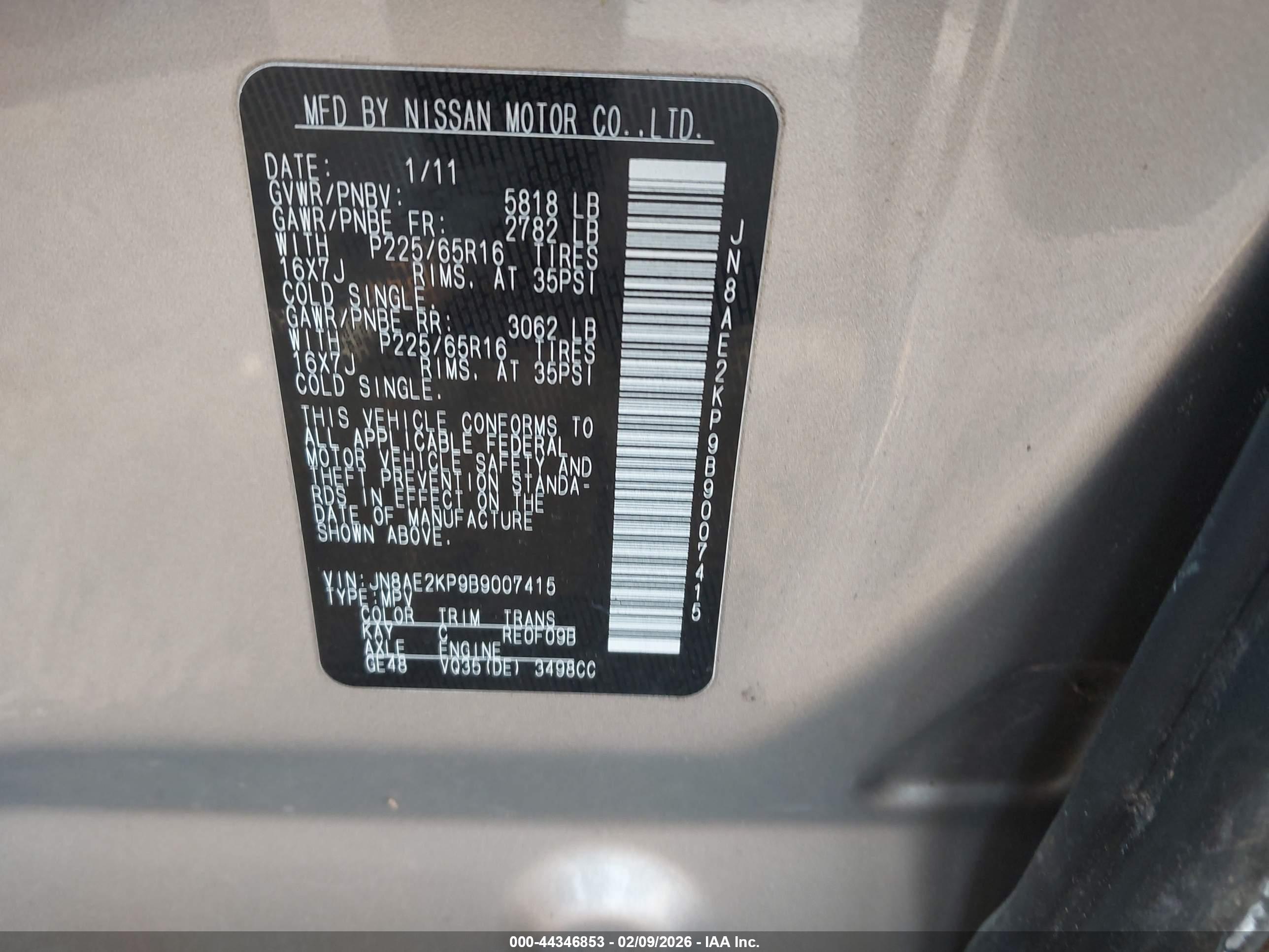 NISSAN QUEST image 9