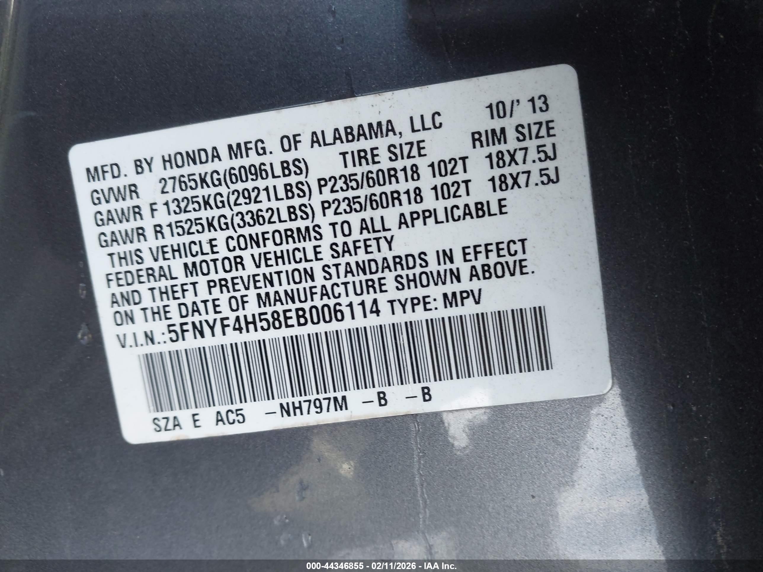 HONDA PILOT image 9