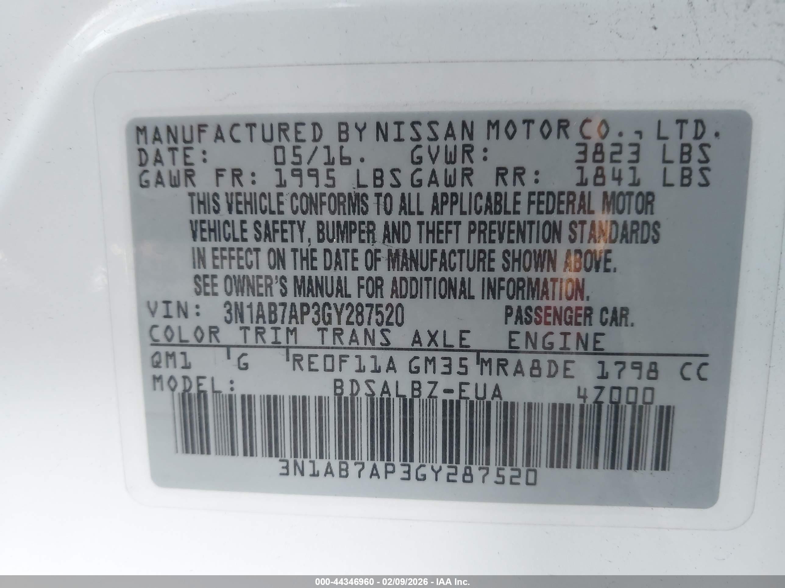NISSAN SENTRA image 9