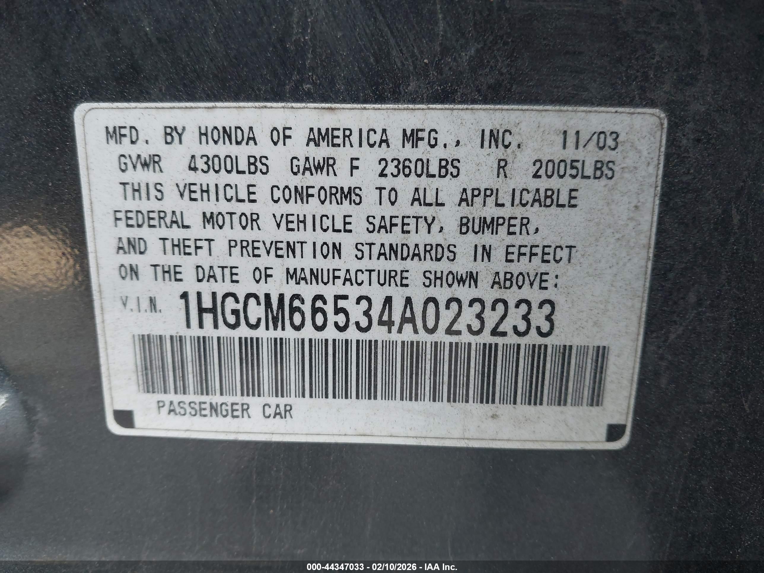 HONDA ACCORD image 9