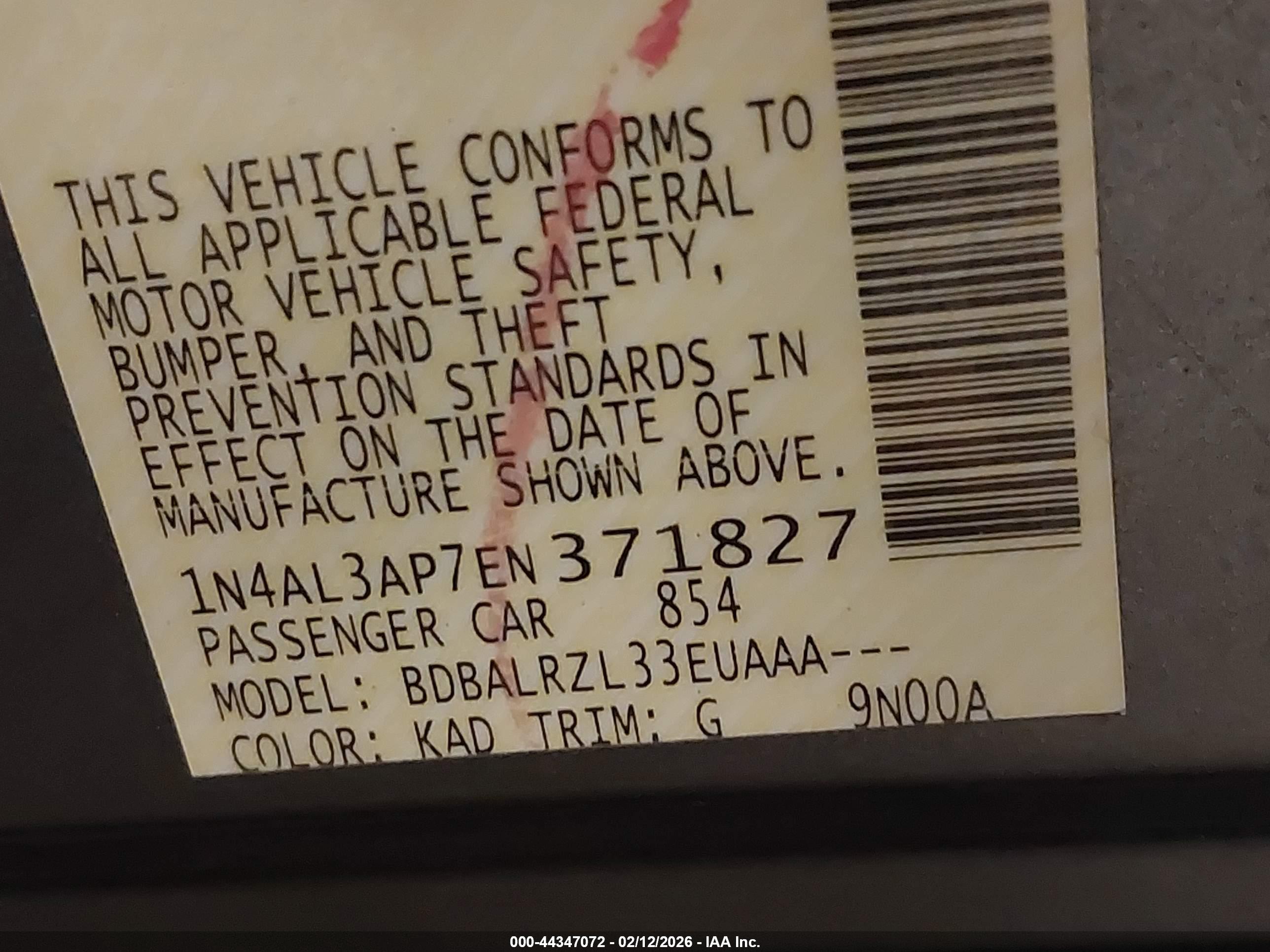 NISSAN ALTIMA image 9