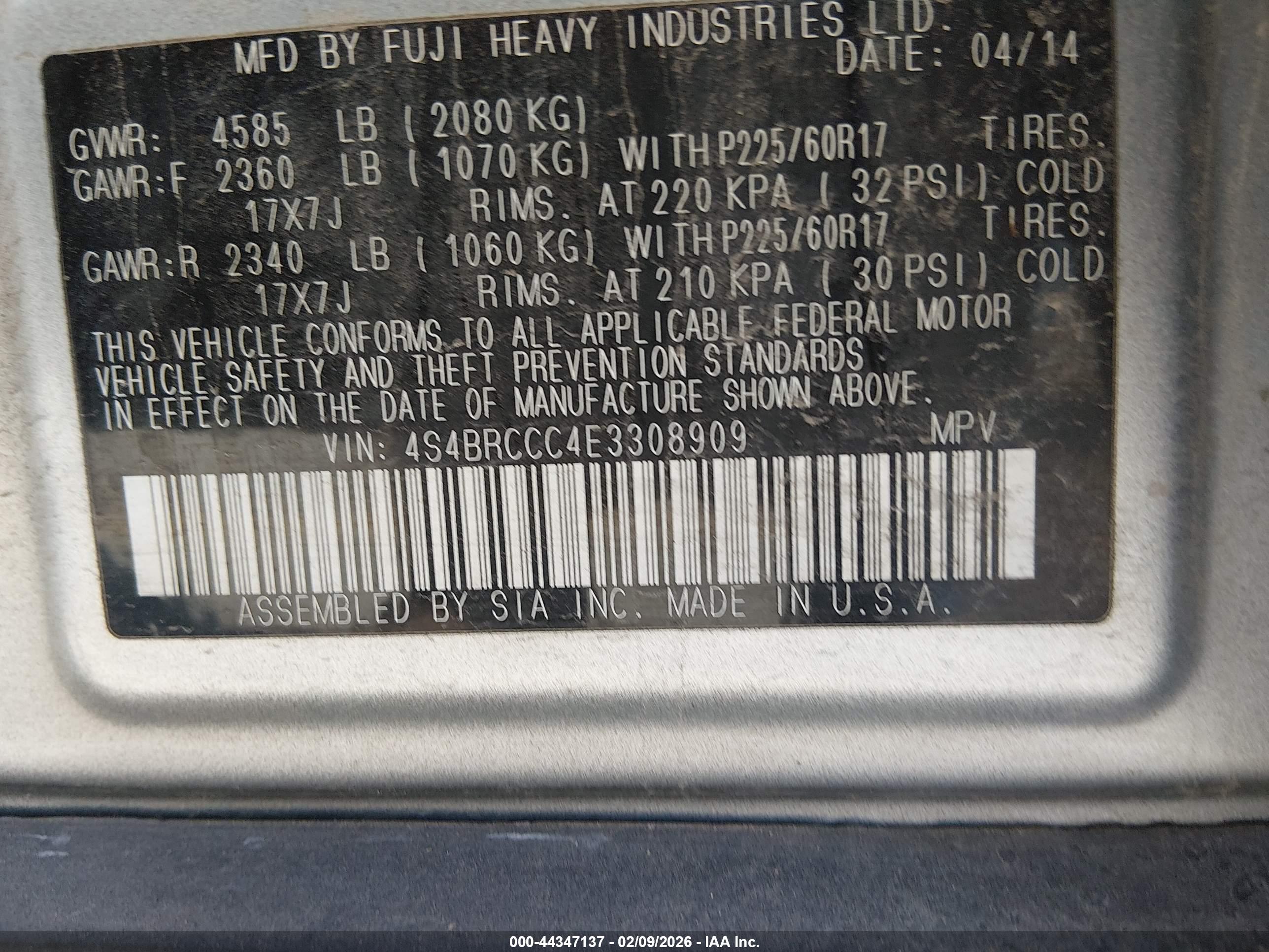 SUBARU OUTBACK image 9