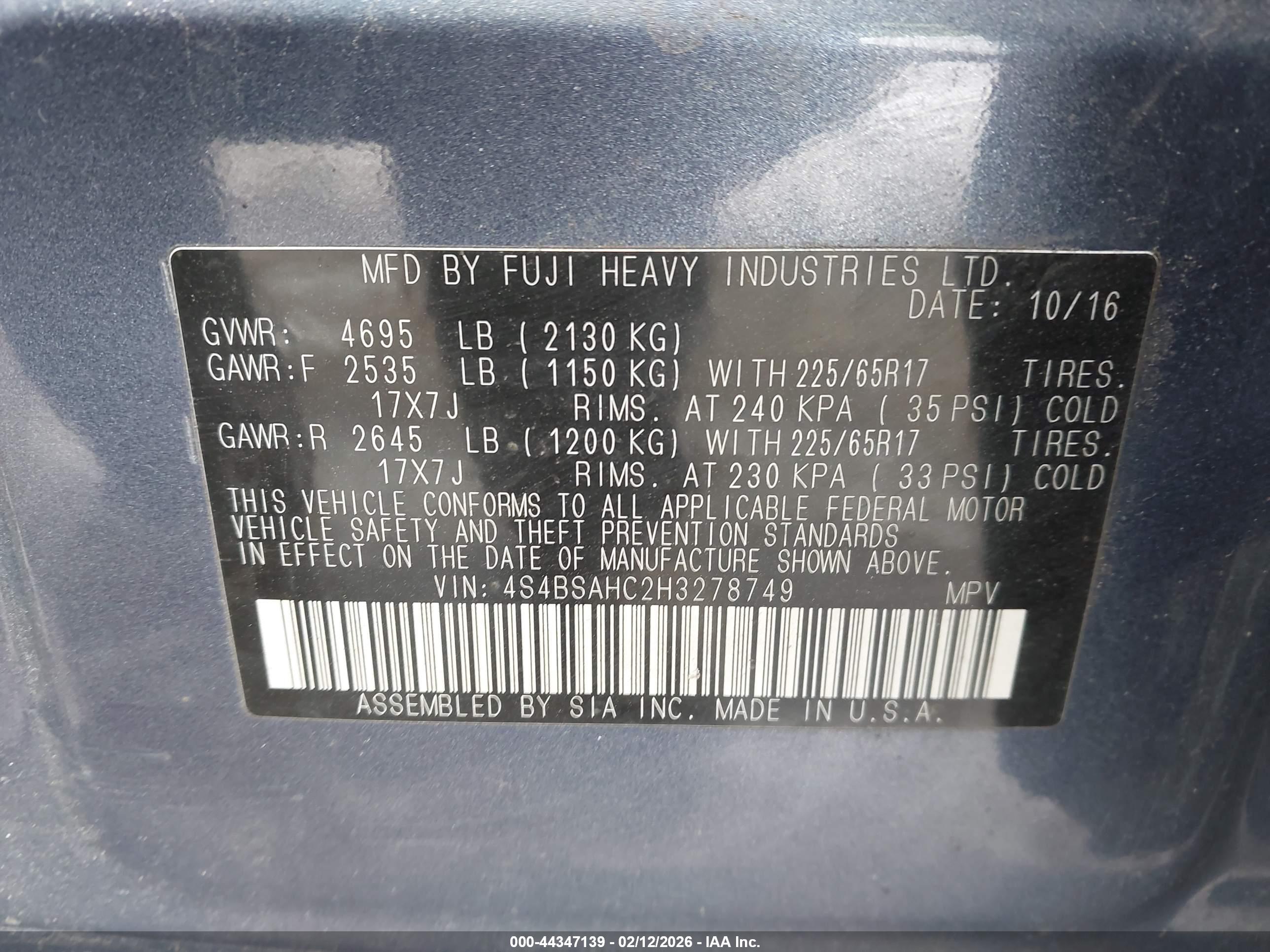 SUBARU OUTBACK image 9