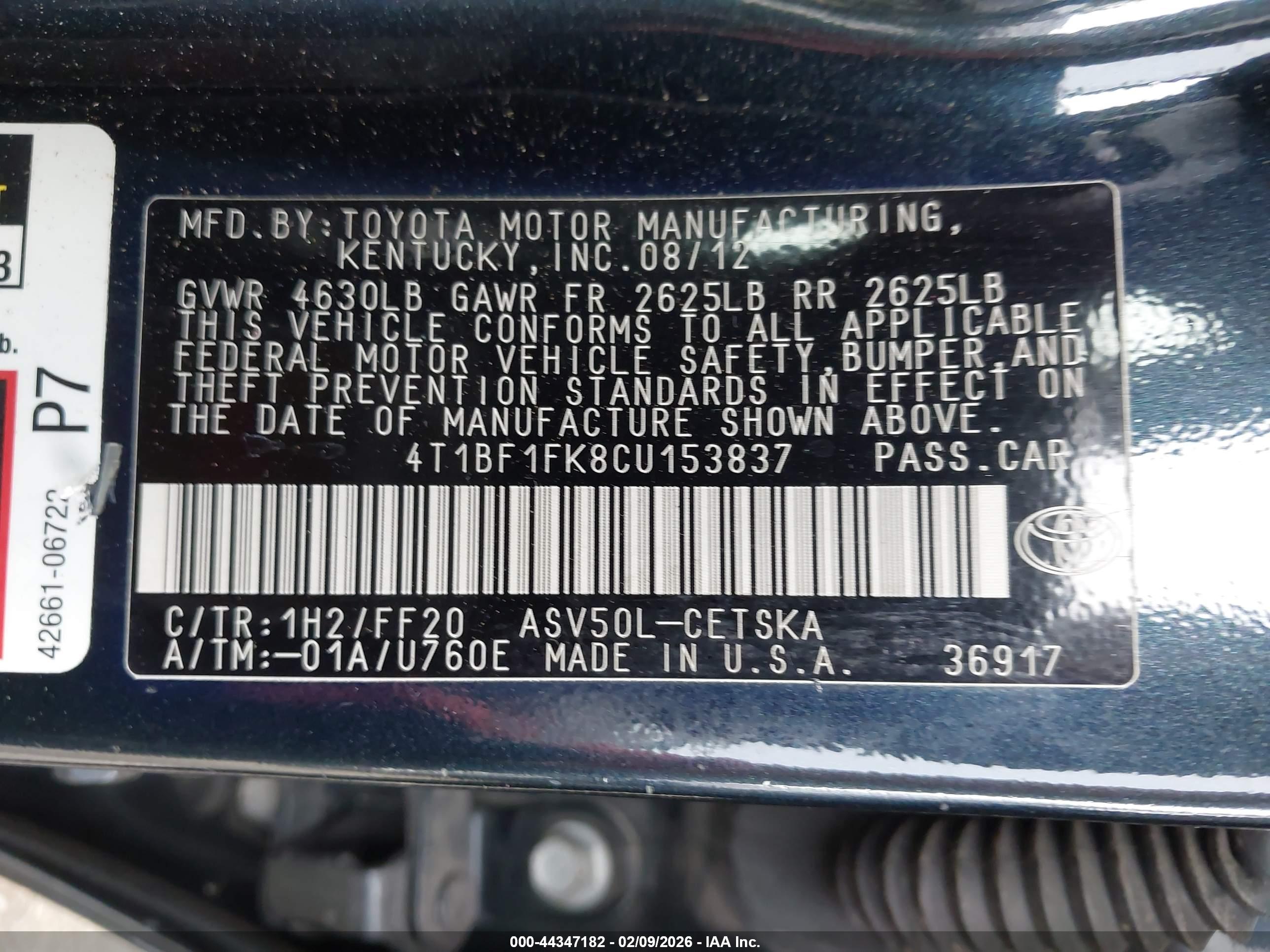 TOYOTA CAMRY image 9