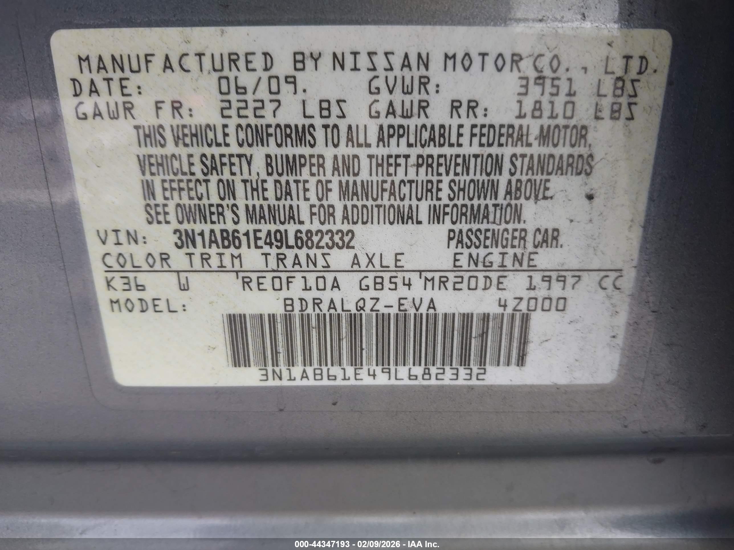 NISSAN SENTRA image 9