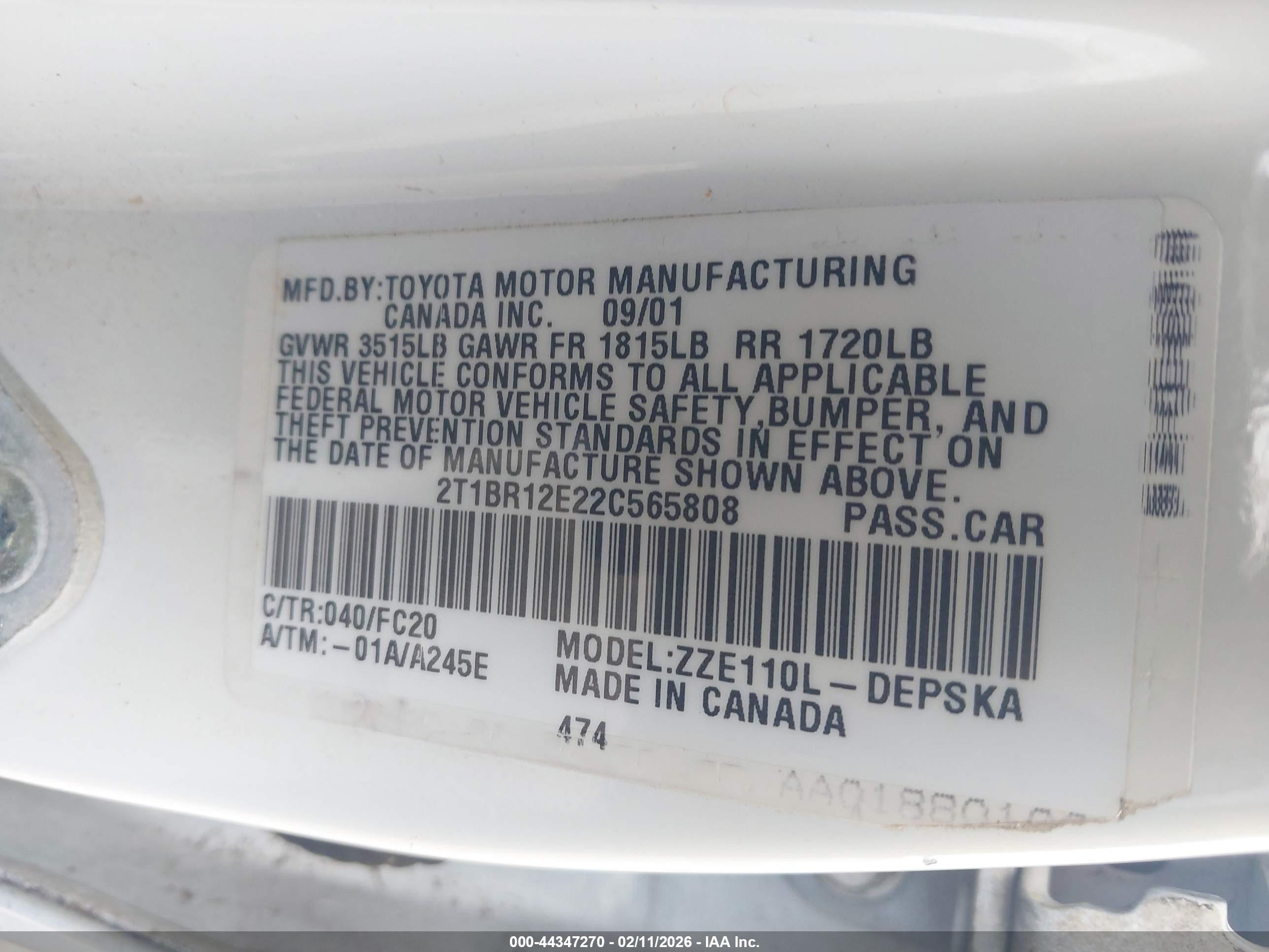 TOYOTA COROLLA image 9