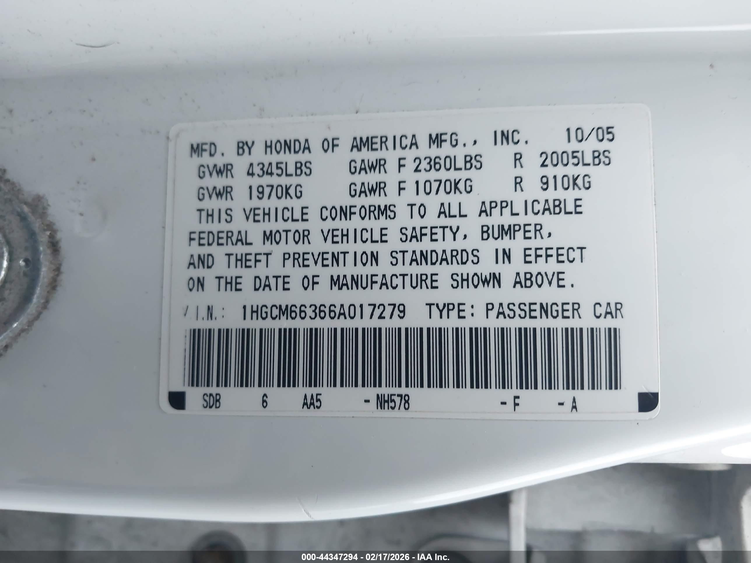 HONDA ACCORD image 9