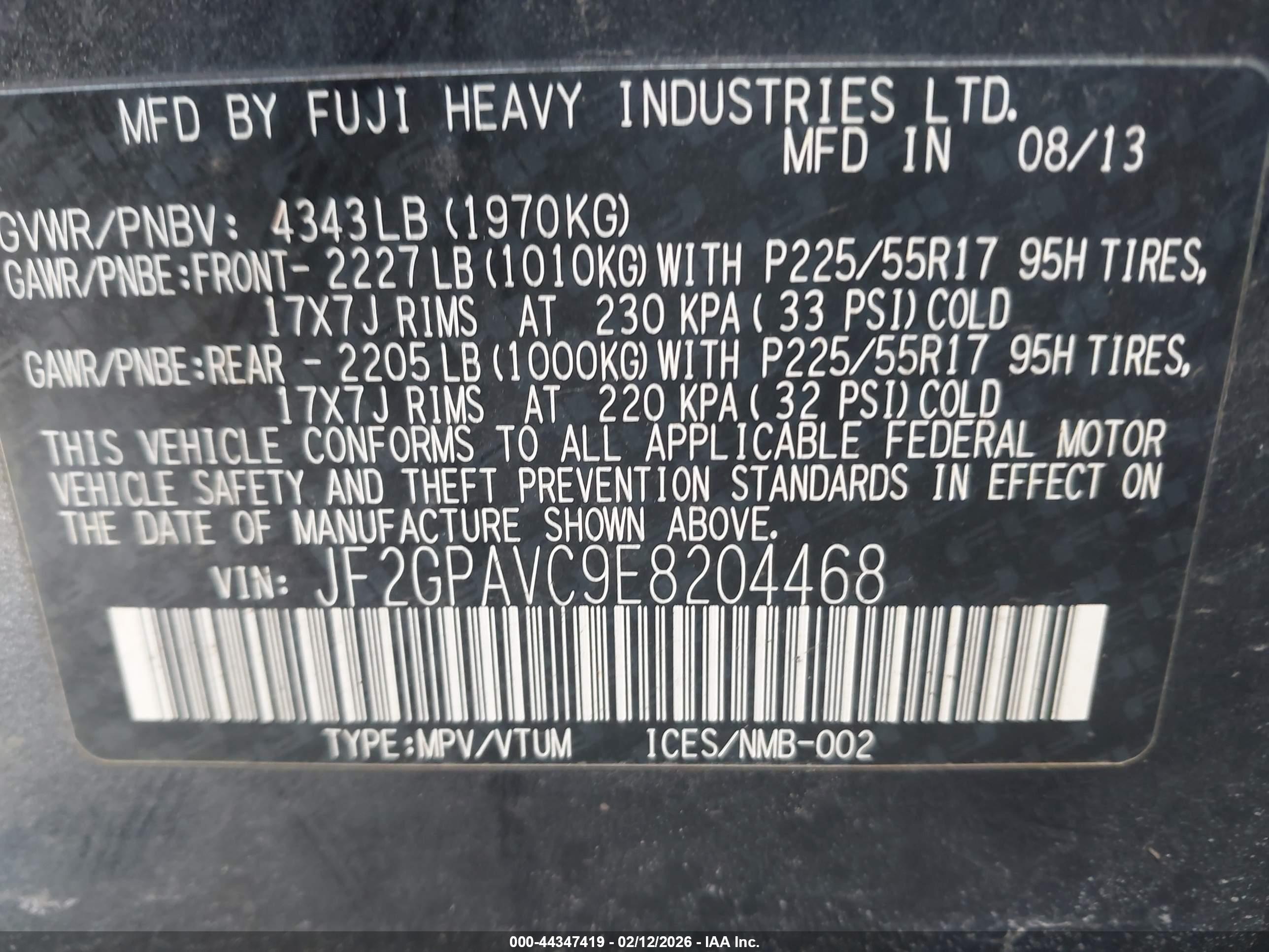 SUBARU XV image 9