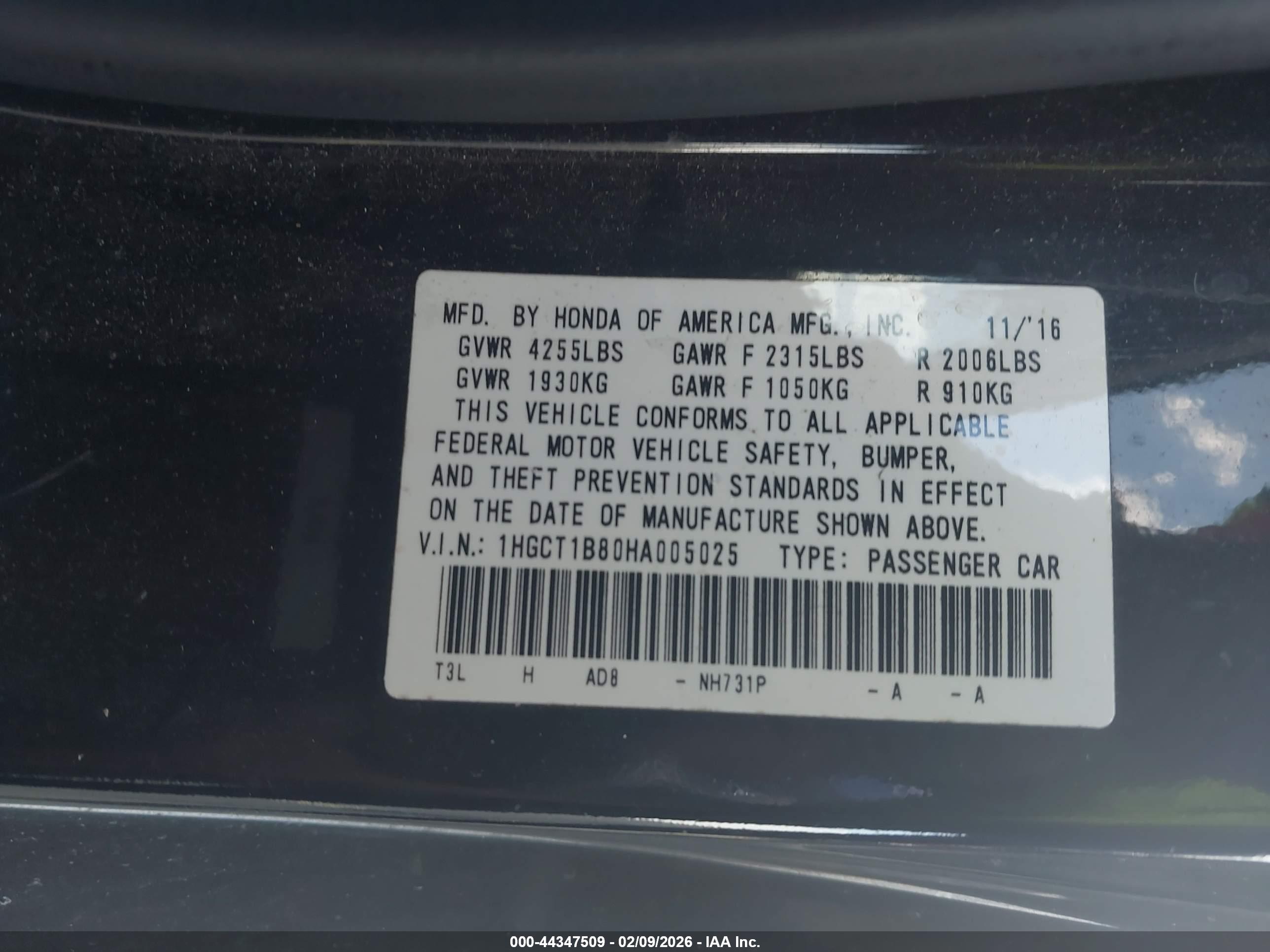HONDA ACCORD image 9
