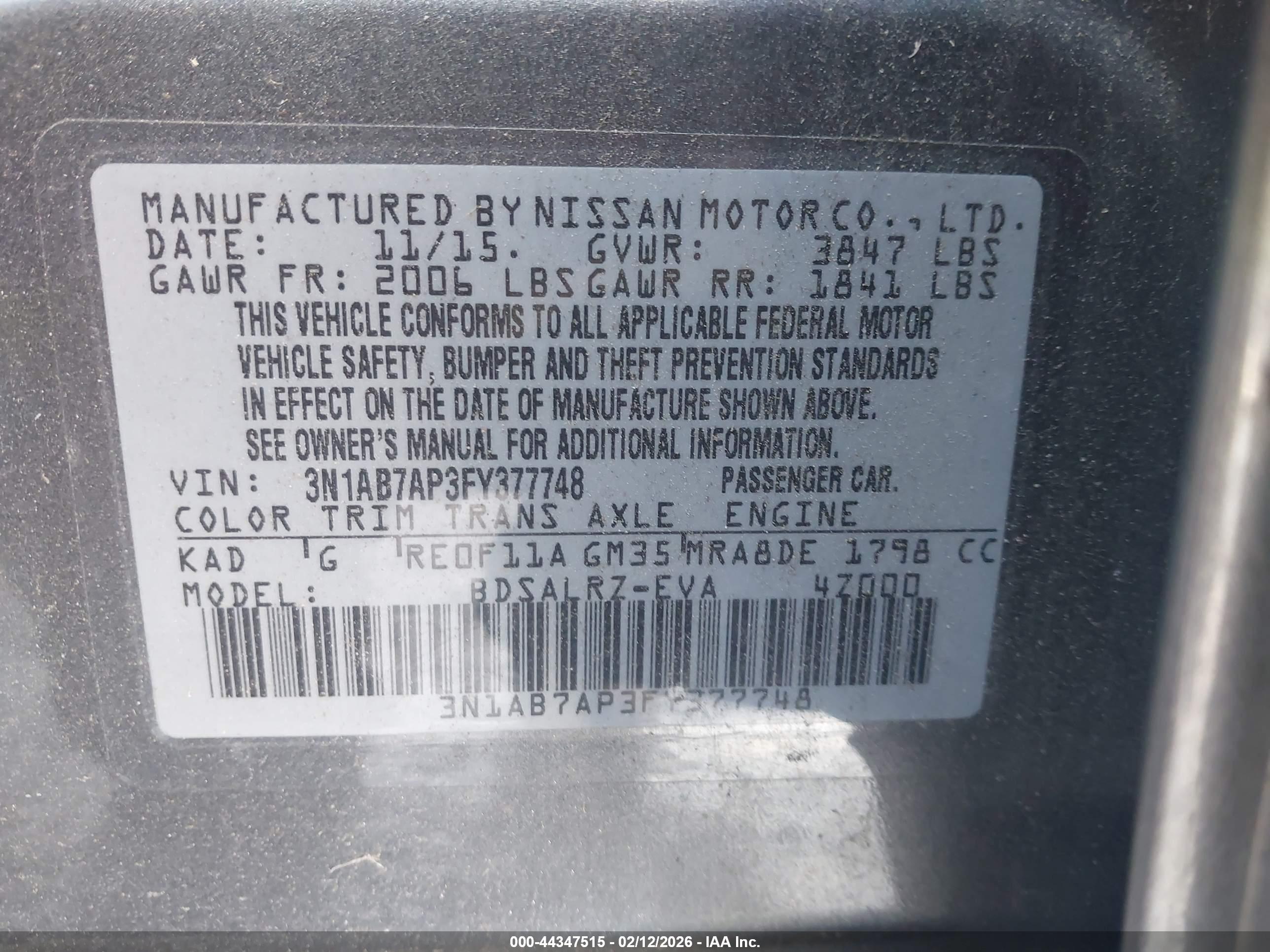 NISSAN SENTRA image 9