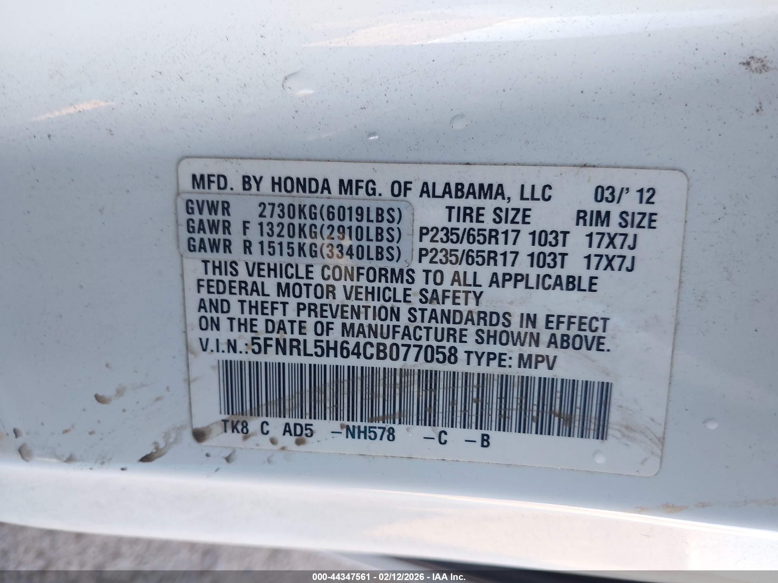 HONDA ODYSSEY image 9