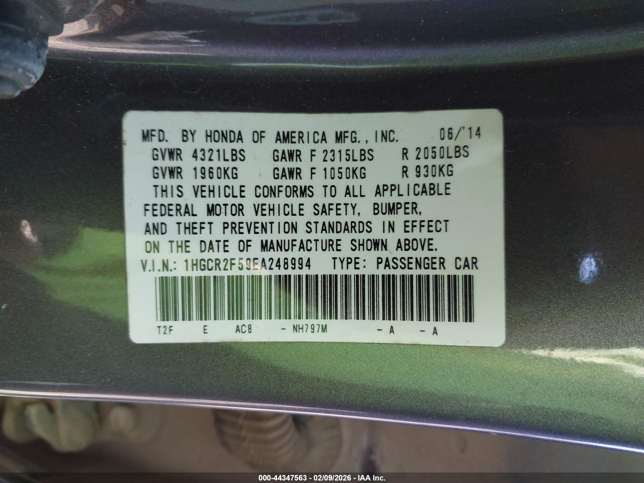 HONDA ACCORD image 9