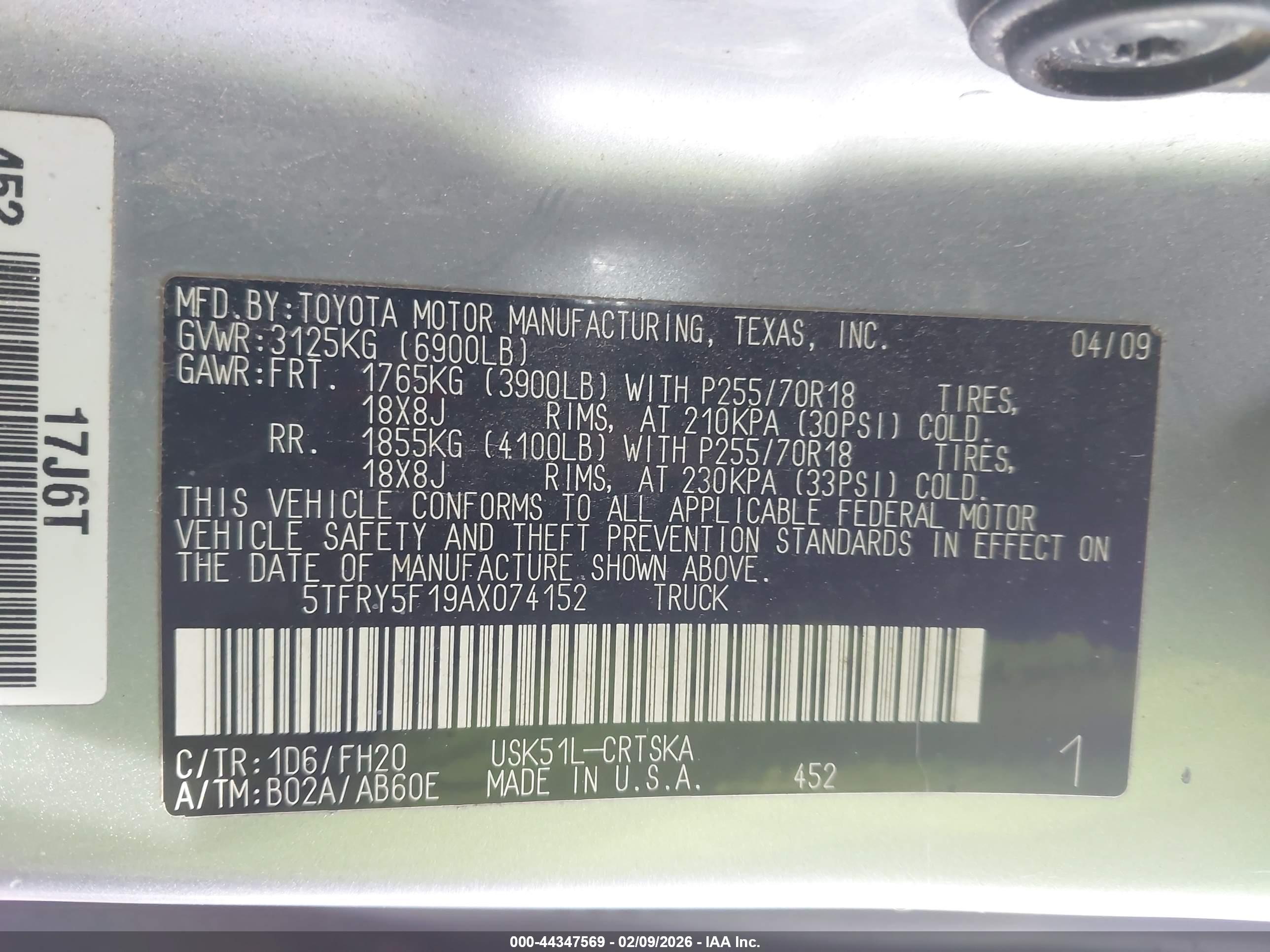 TOYOTA TUNDRA image 9