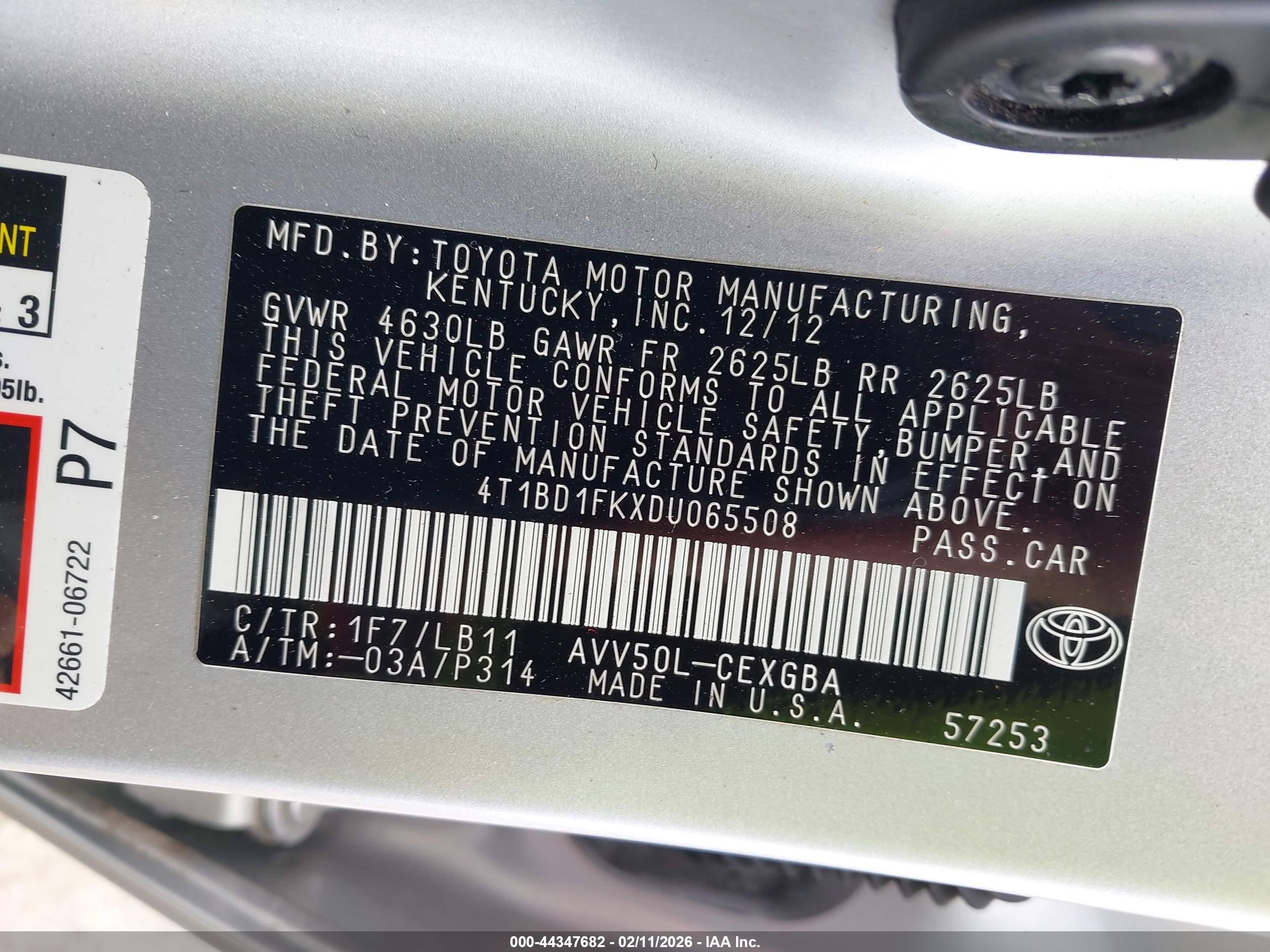 TOYOTA CAMRY image 9