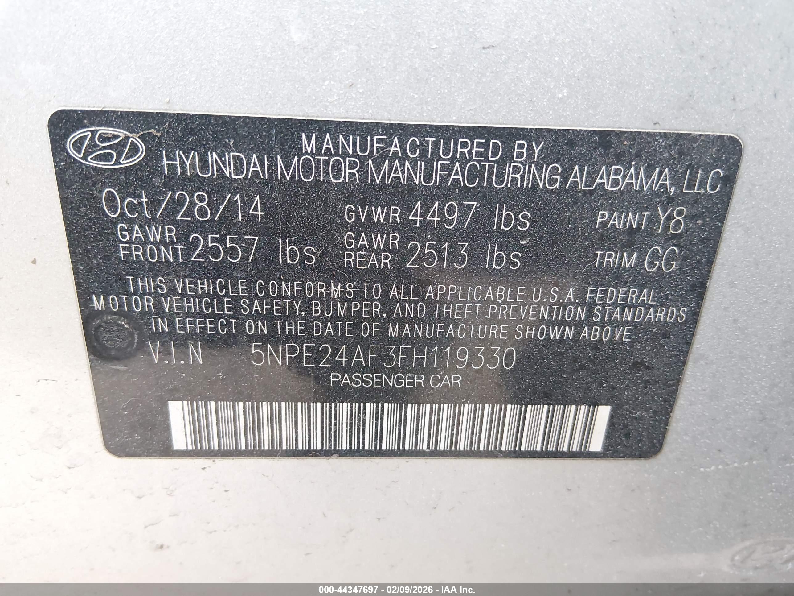 HYUNDAI SONATA image 9