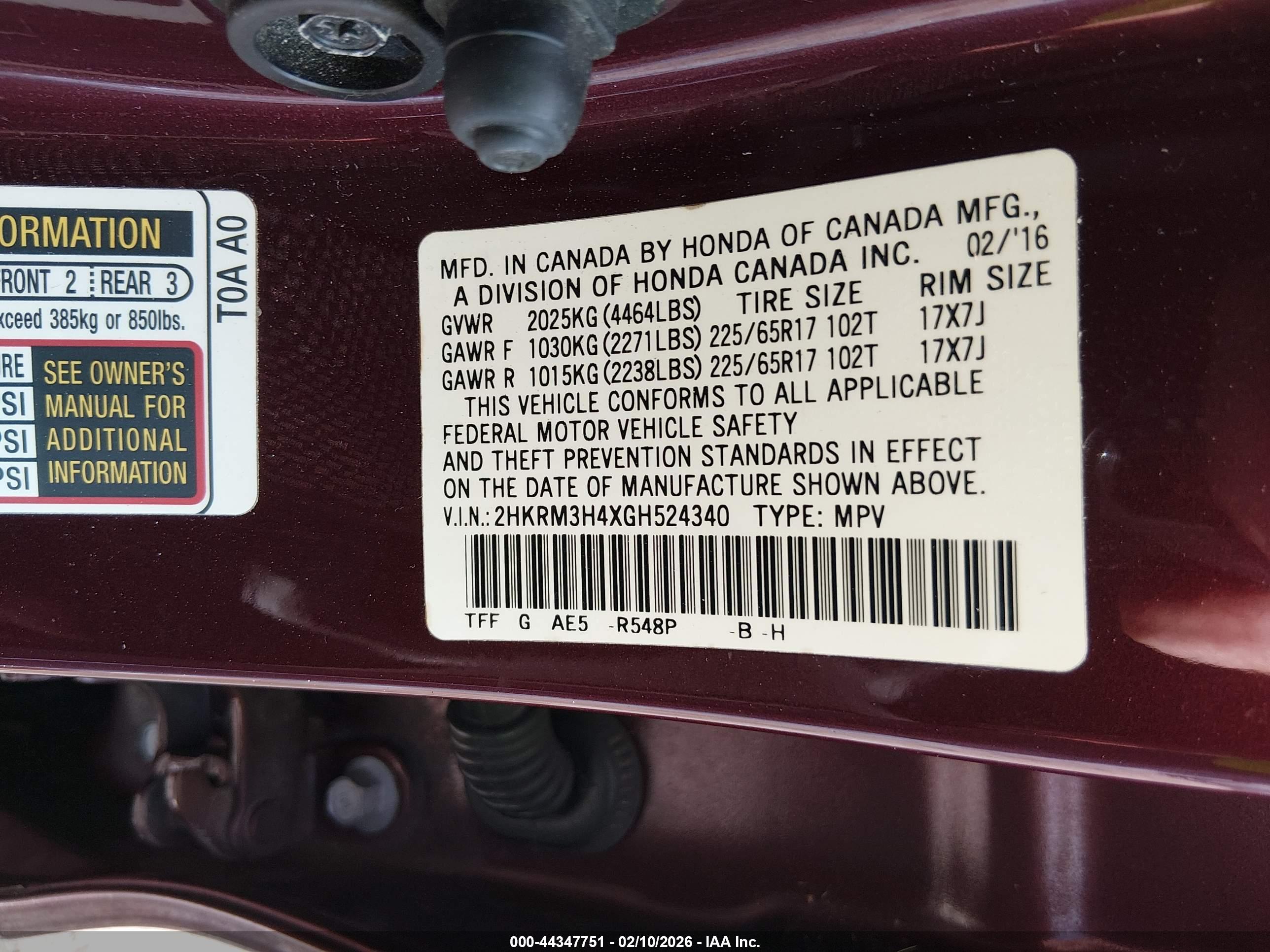 HONDA CR-V image 9