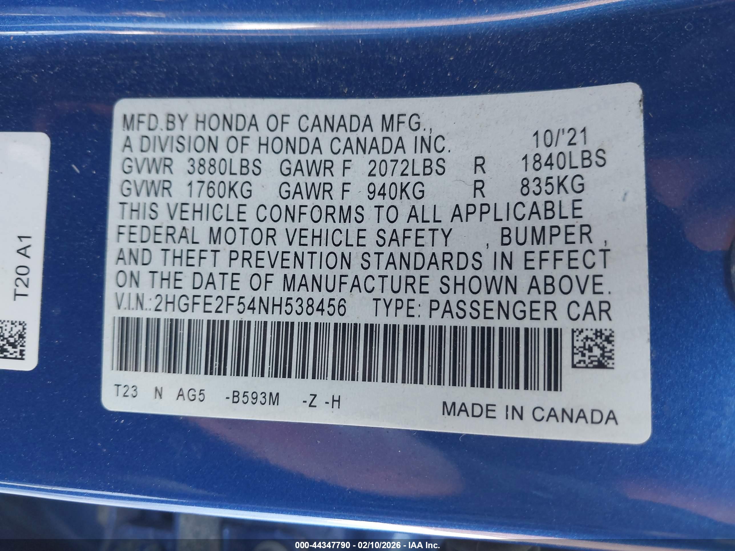 HONDA CIVIC image 9
