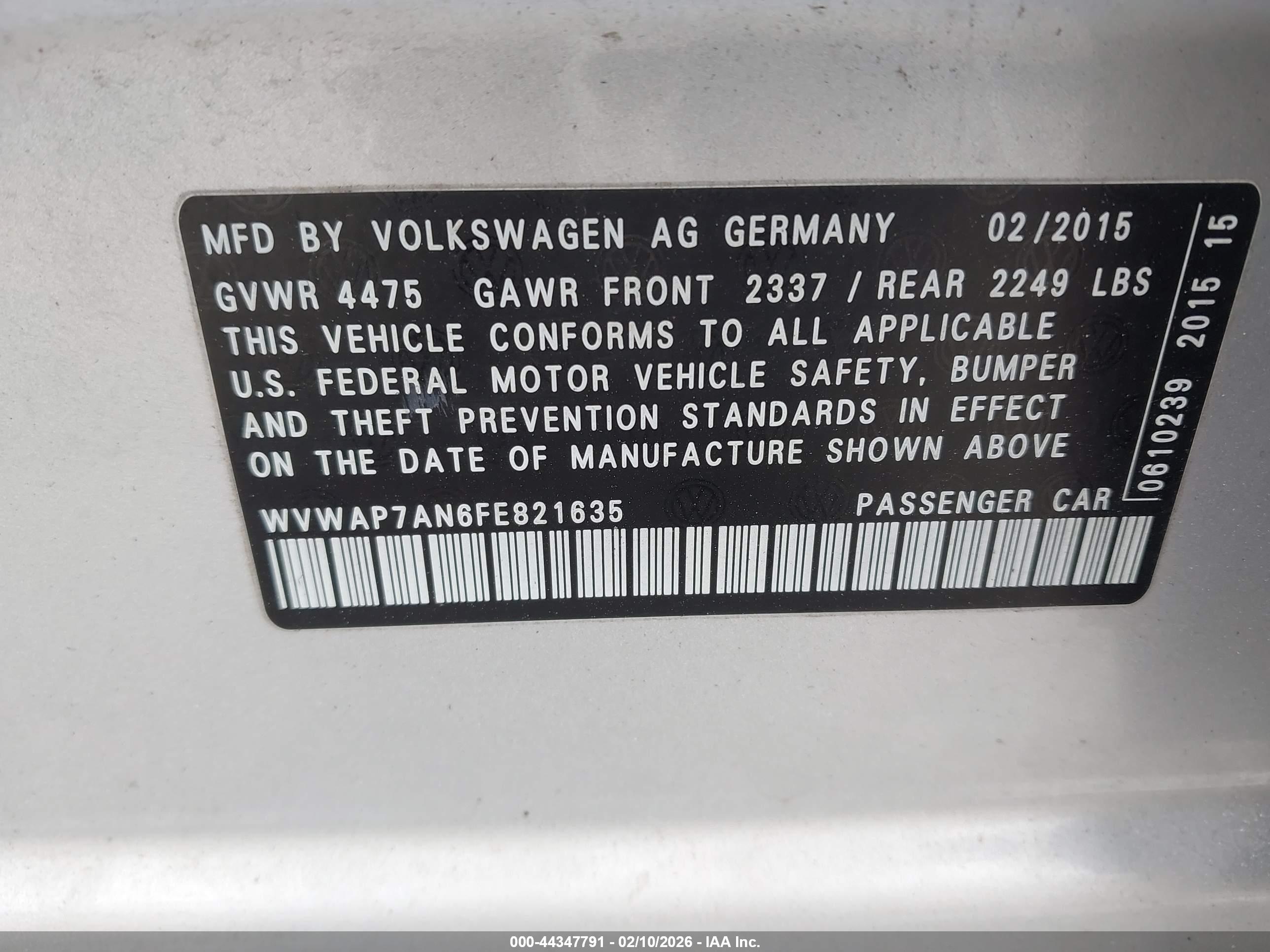 VOLKSWAGEN CC image 9