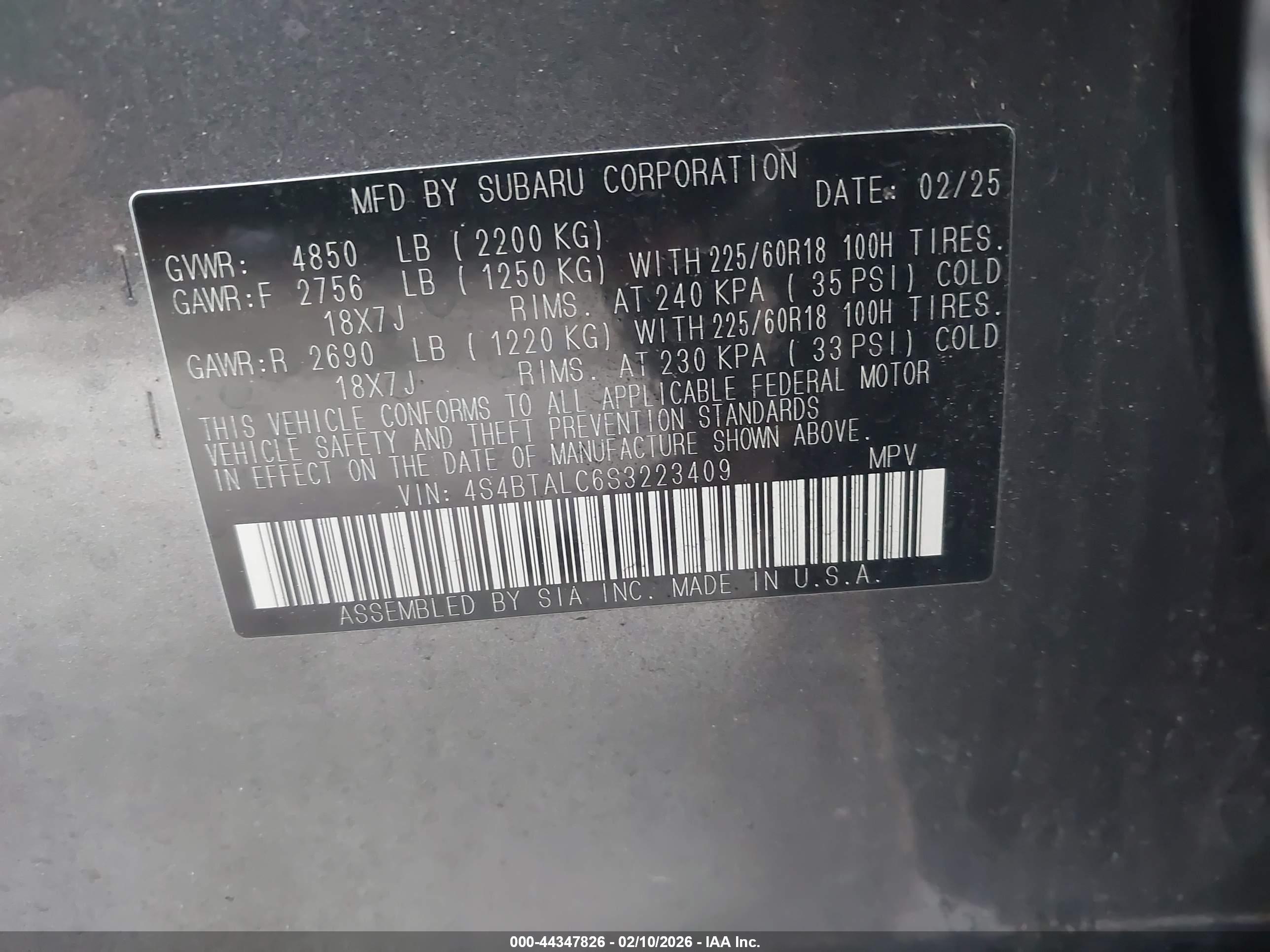 SUBARU OUTBACK image 9