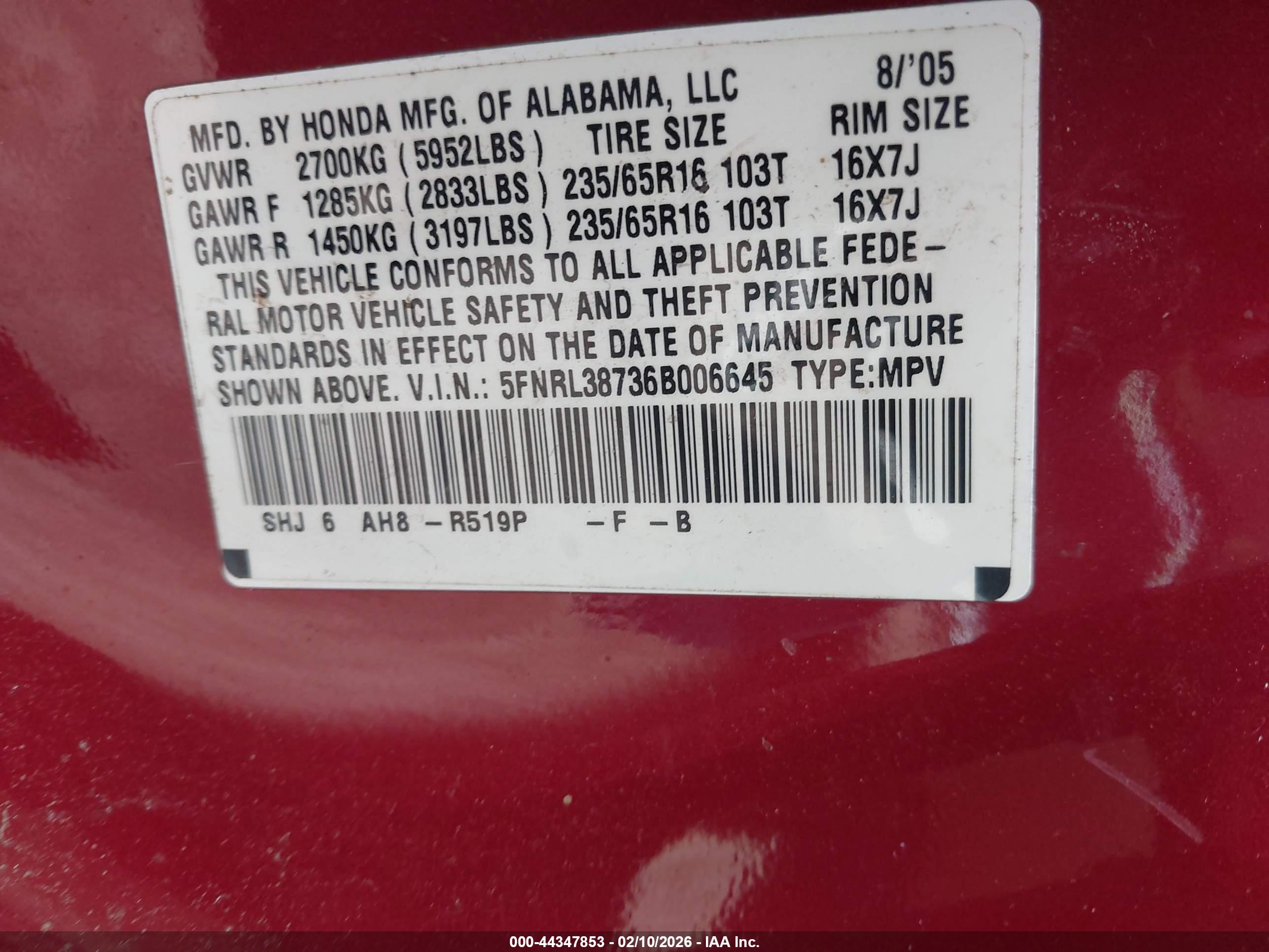 HONDA ODYSSEY image 9