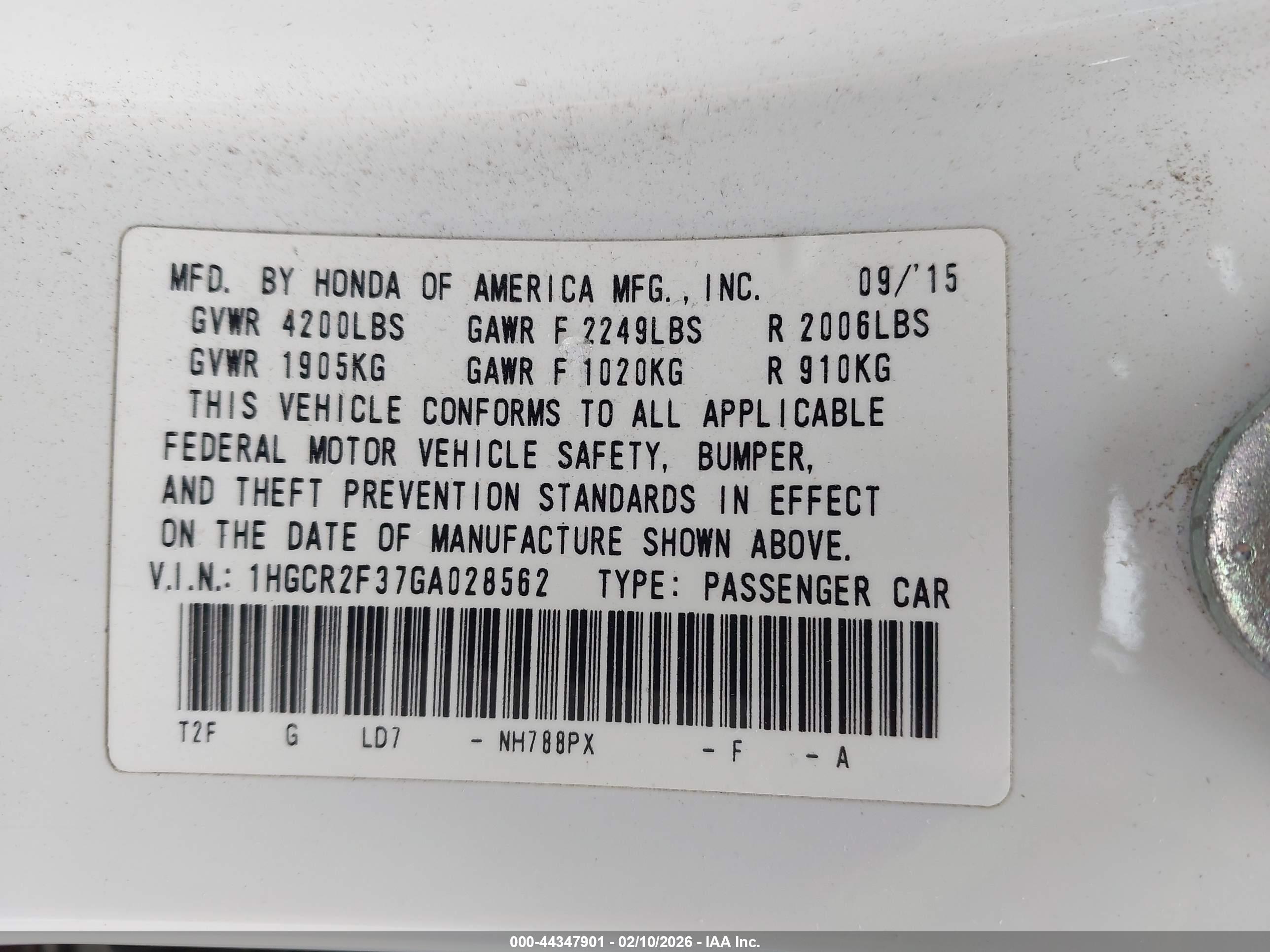 HONDA ACCORD image 9