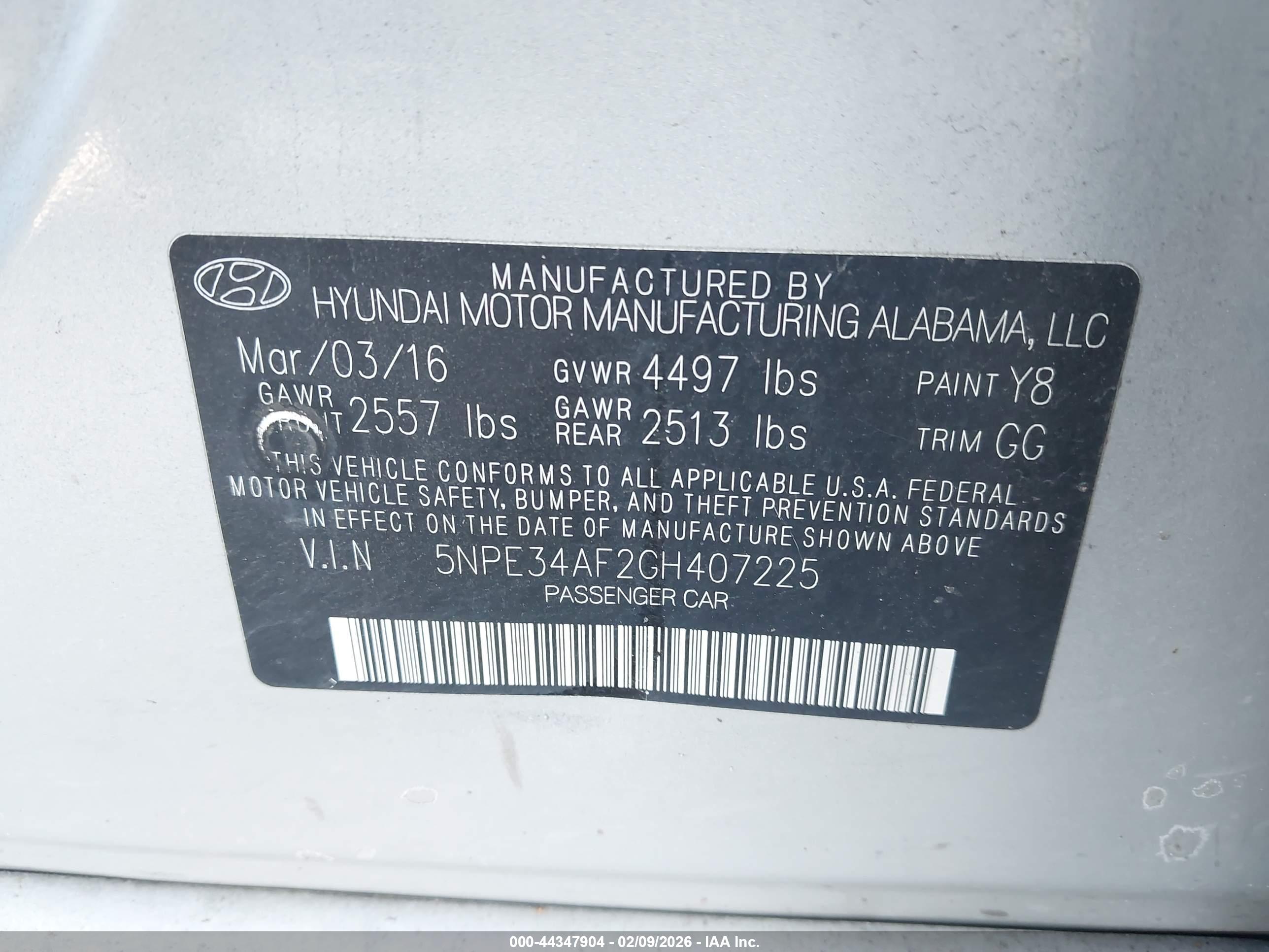 HYUNDAI SONATA image 9