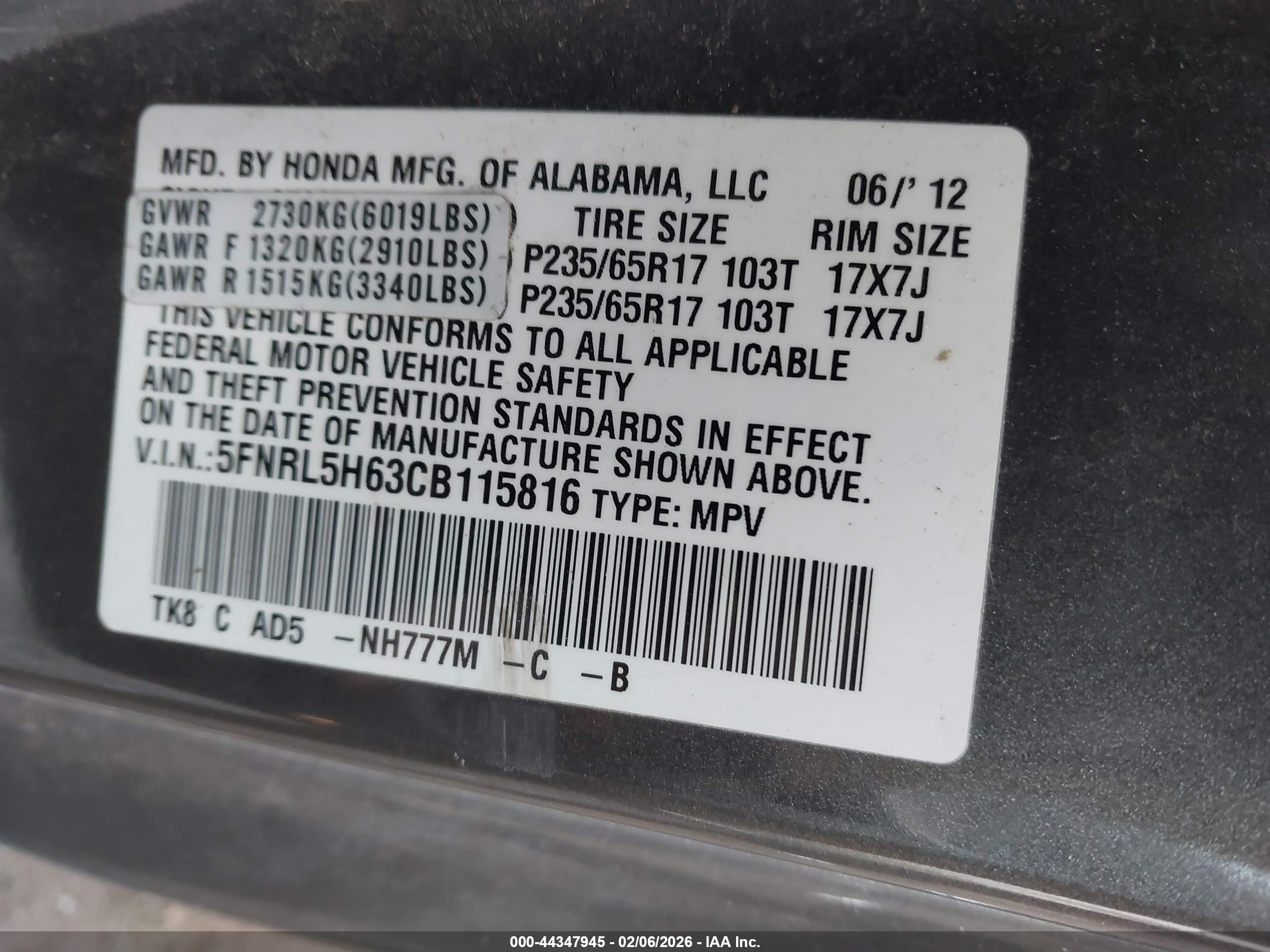 HONDA ODYSSEY image 9