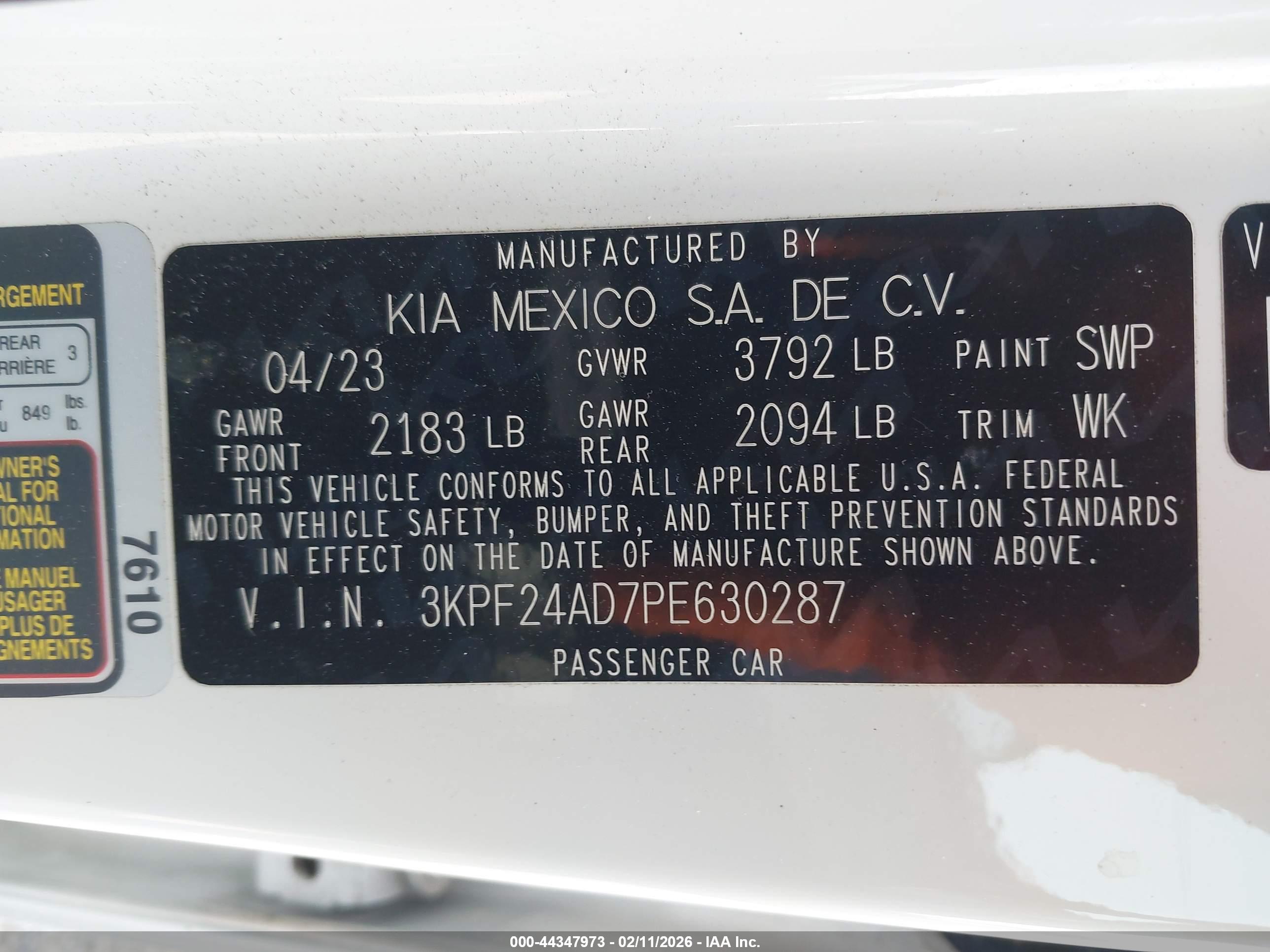 KIA FORTE image 9