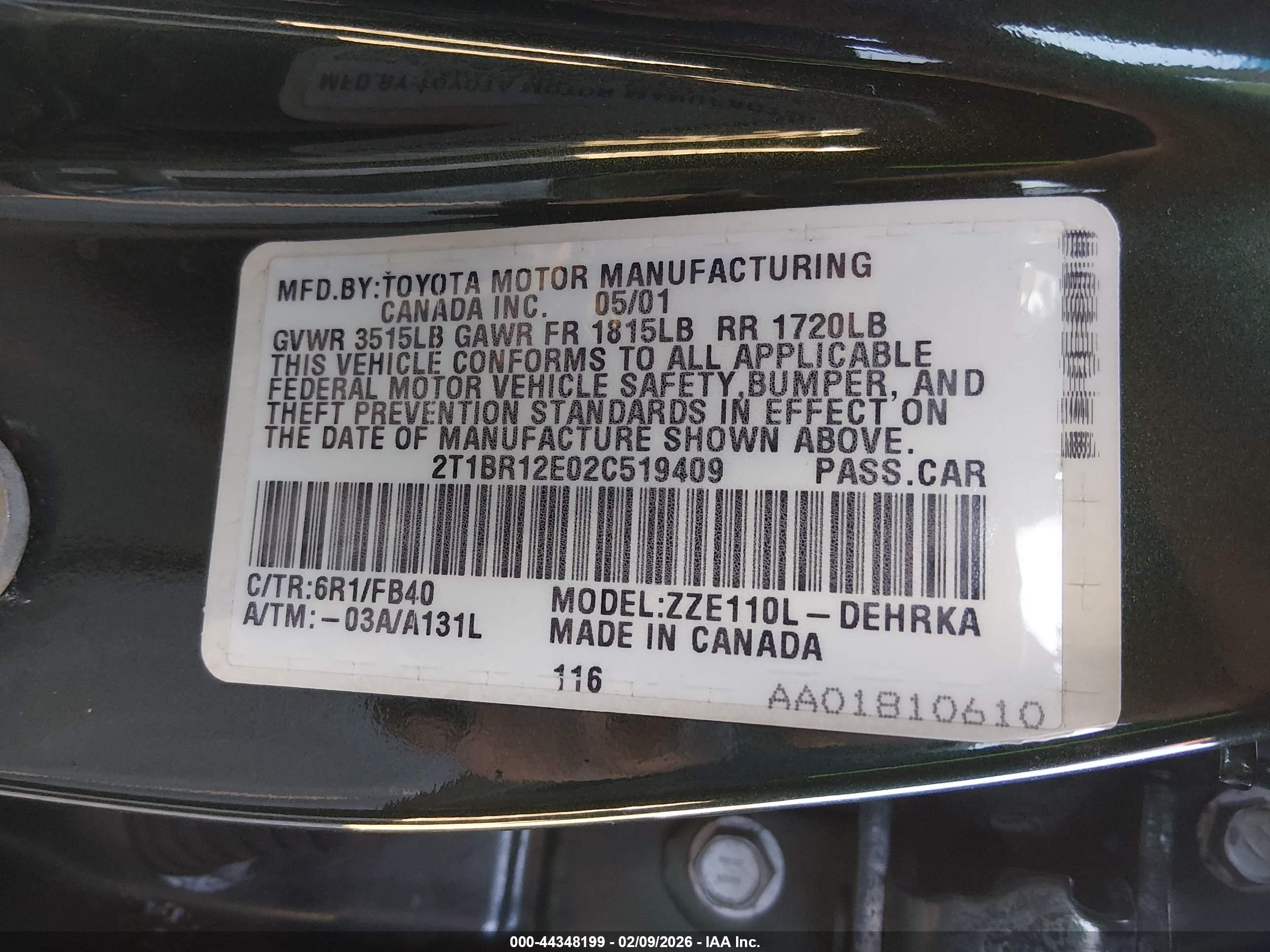 TOYOTA COROLLA image 9