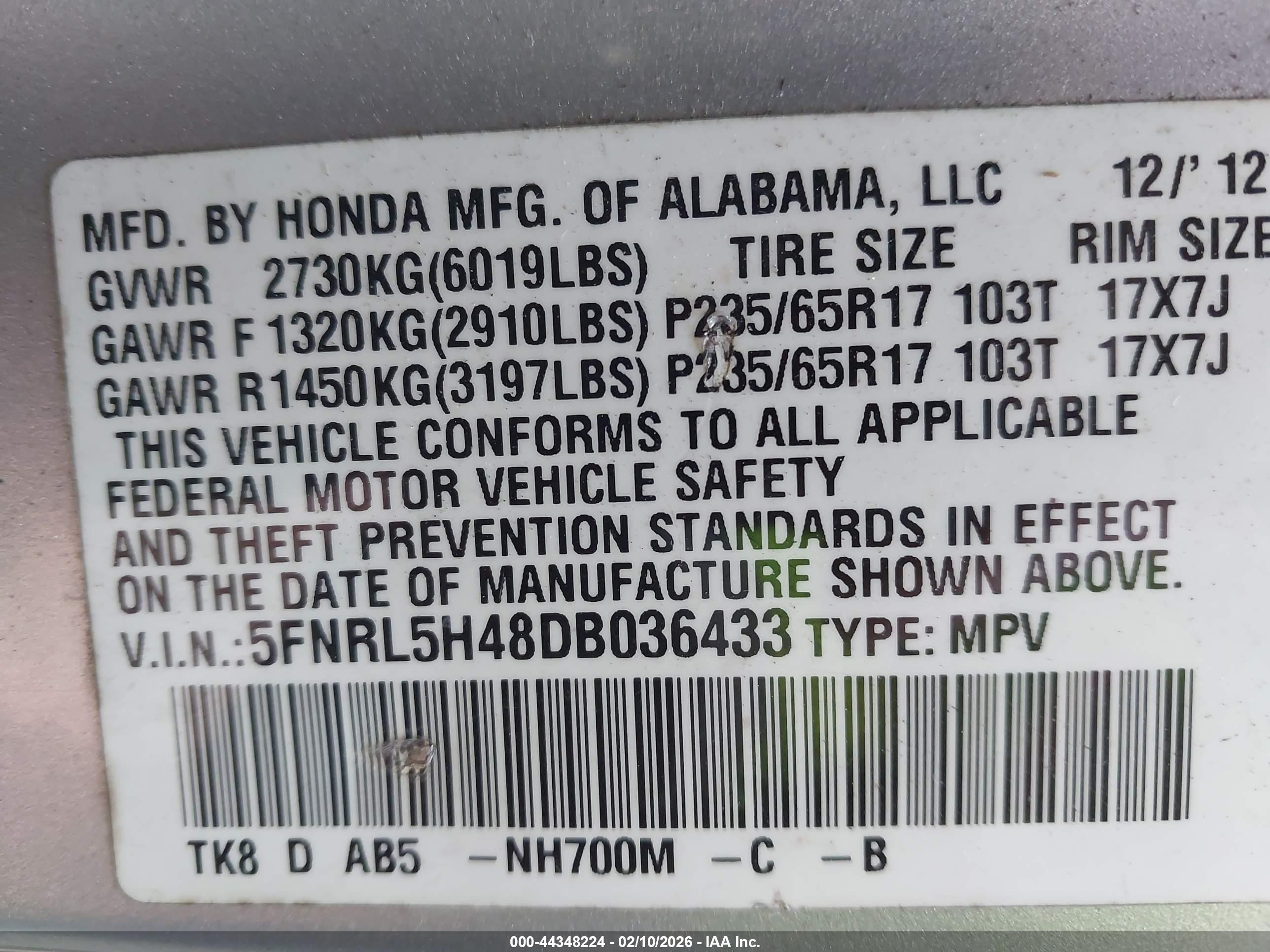 HONDA ODYSSEY image 9