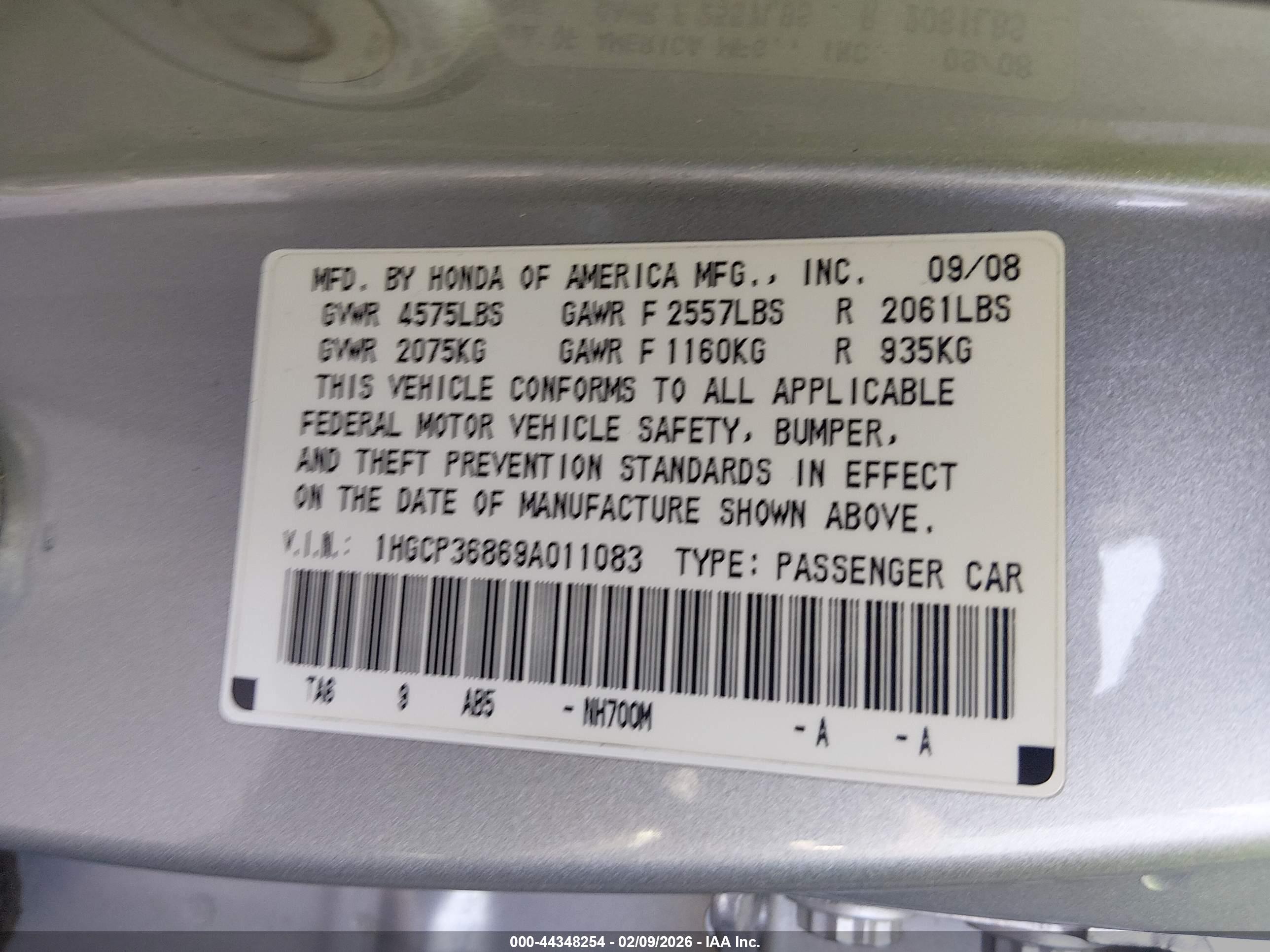 HONDA ACCORD image 9