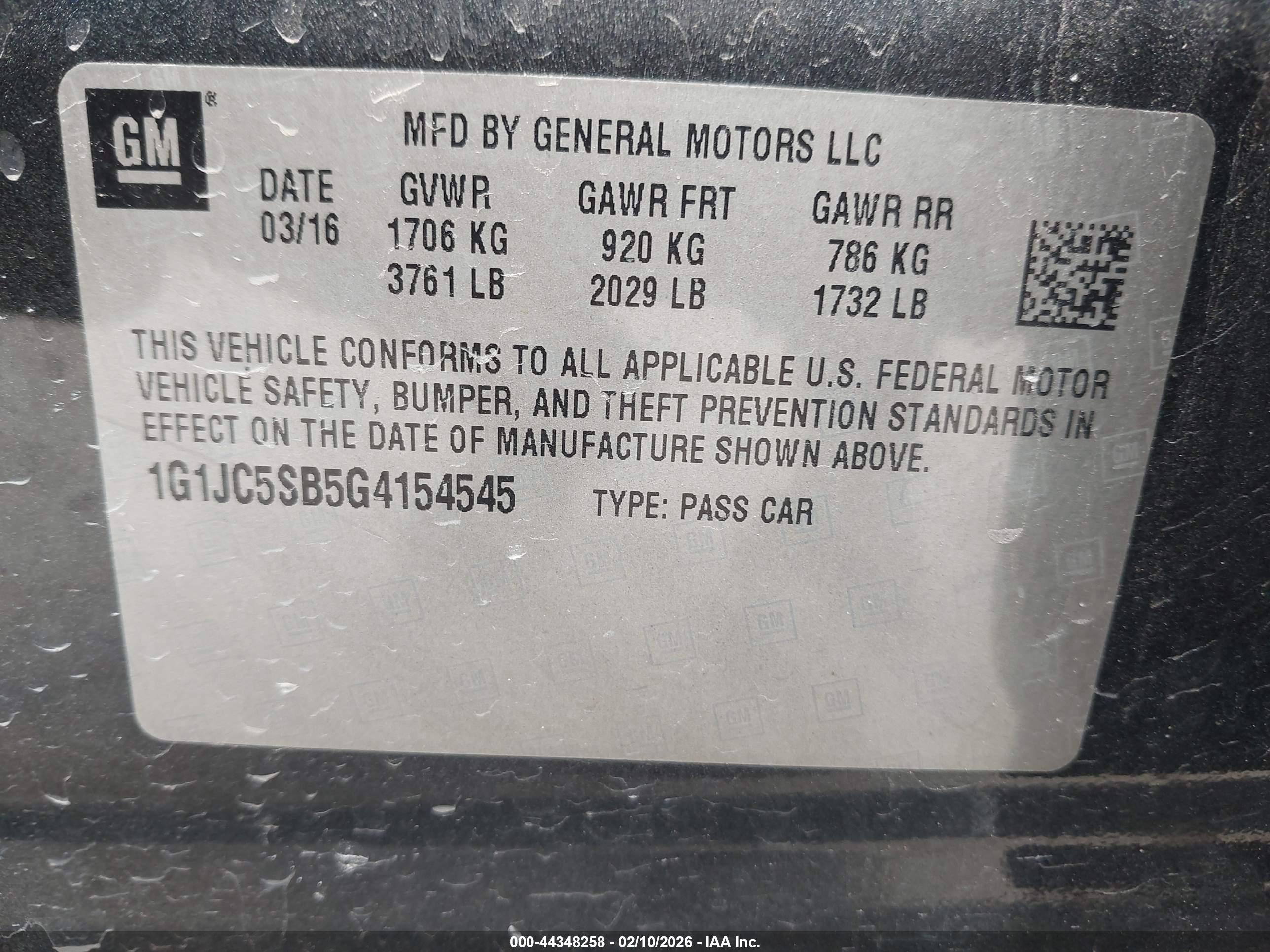 CHEVROLET SONIC image 9