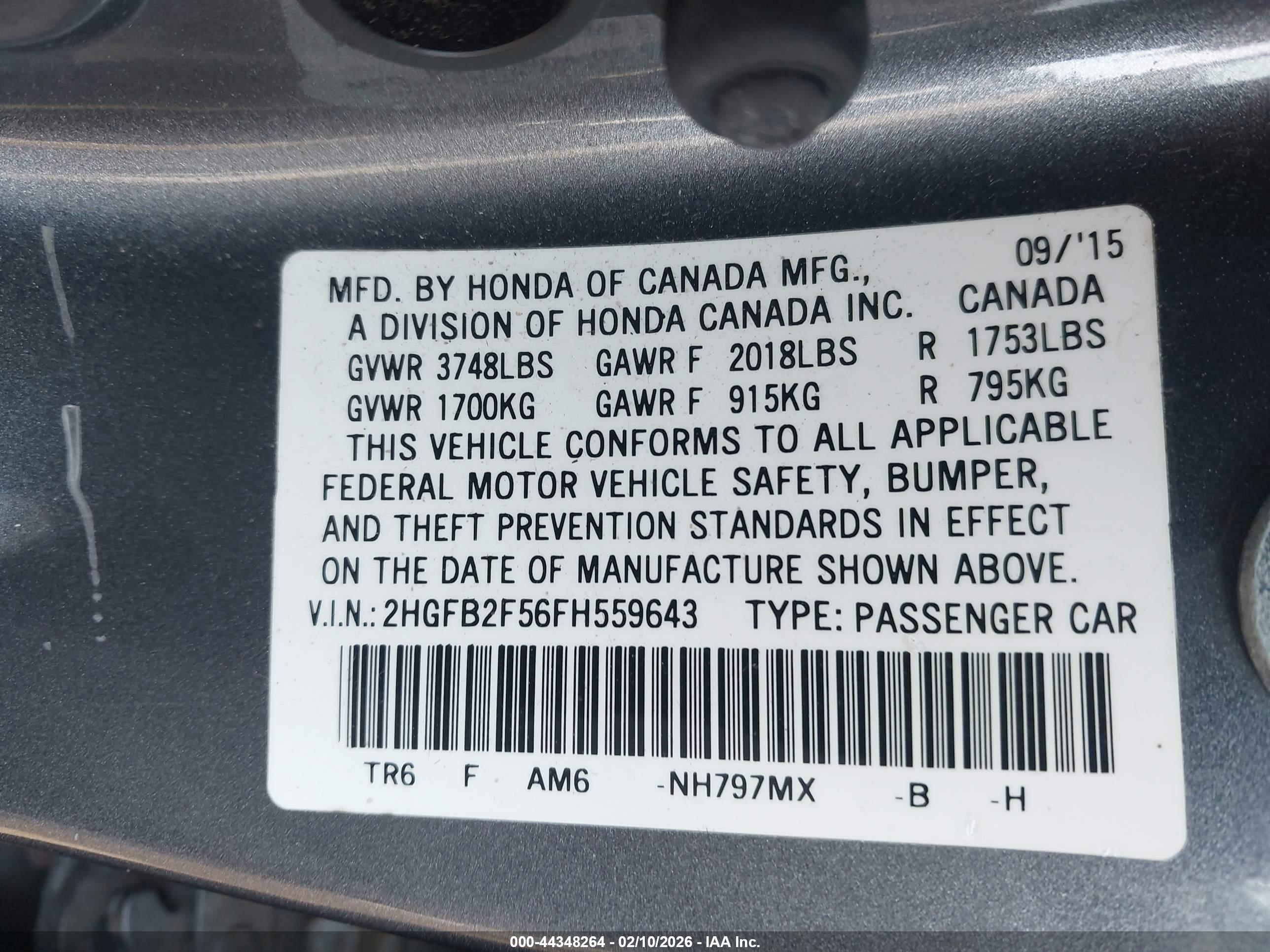 HONDA CIVIC image 9