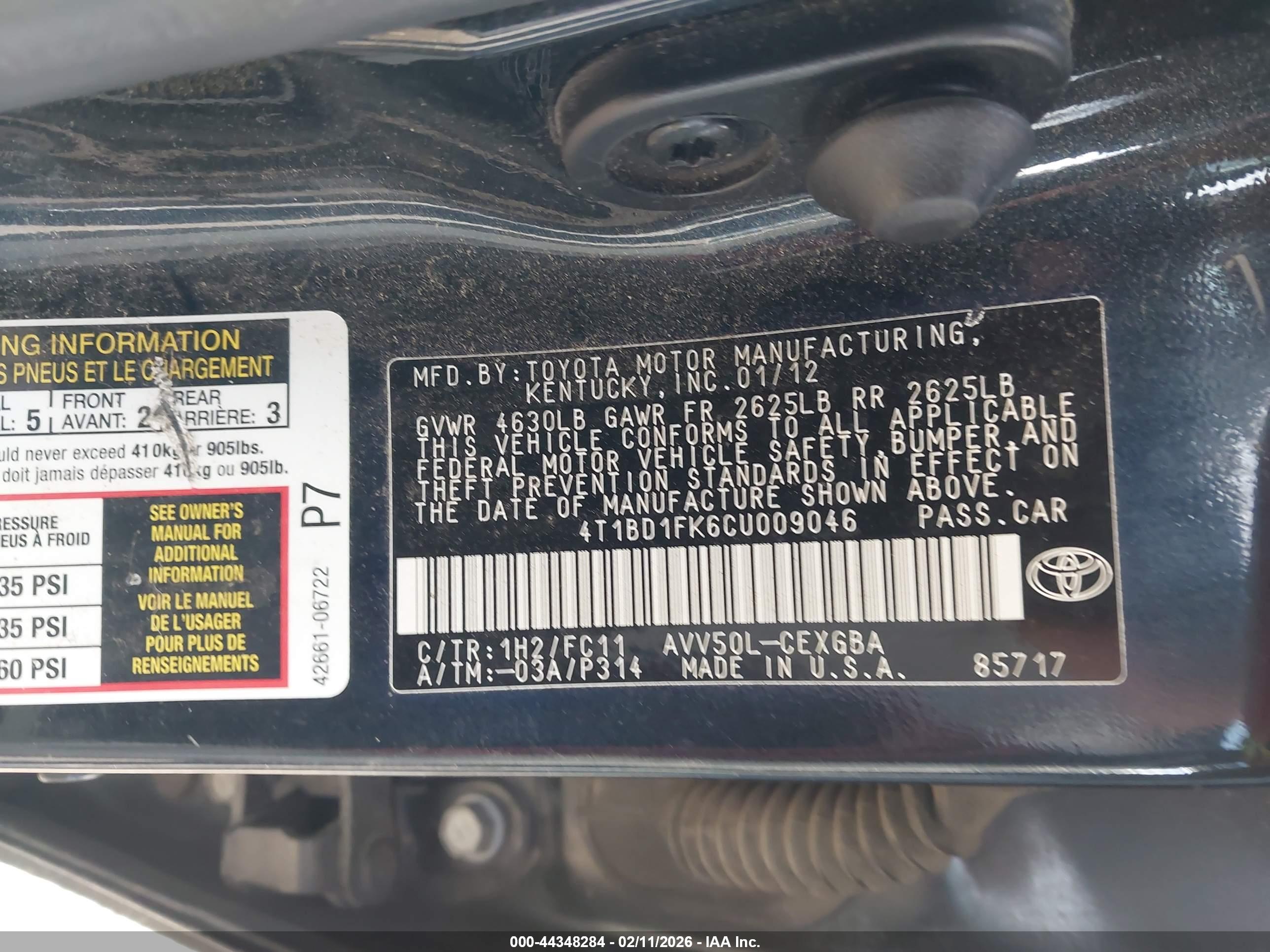 TOYOTA CAMRY image 9