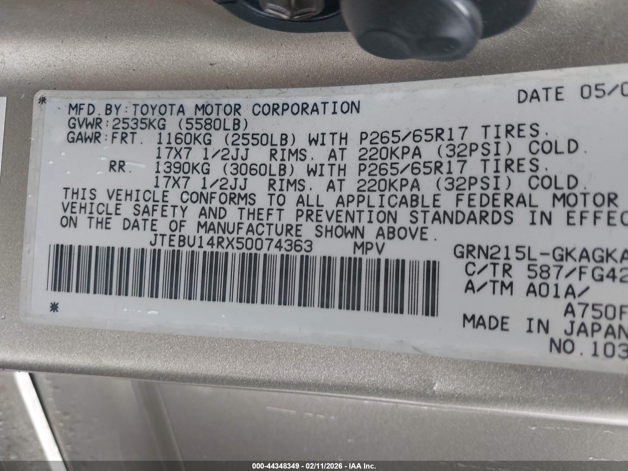 TOYOTA 4RUNNER image 9