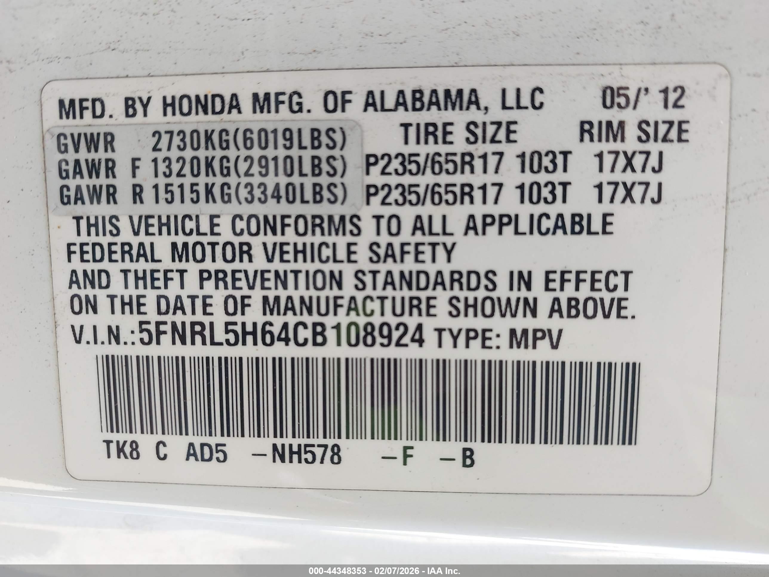 HONDA ODYSSEY image 9